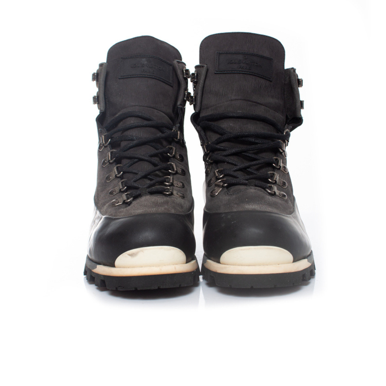 Louis Vuitton Leather Lace-Up Boots w/ Tags - ShopStyle