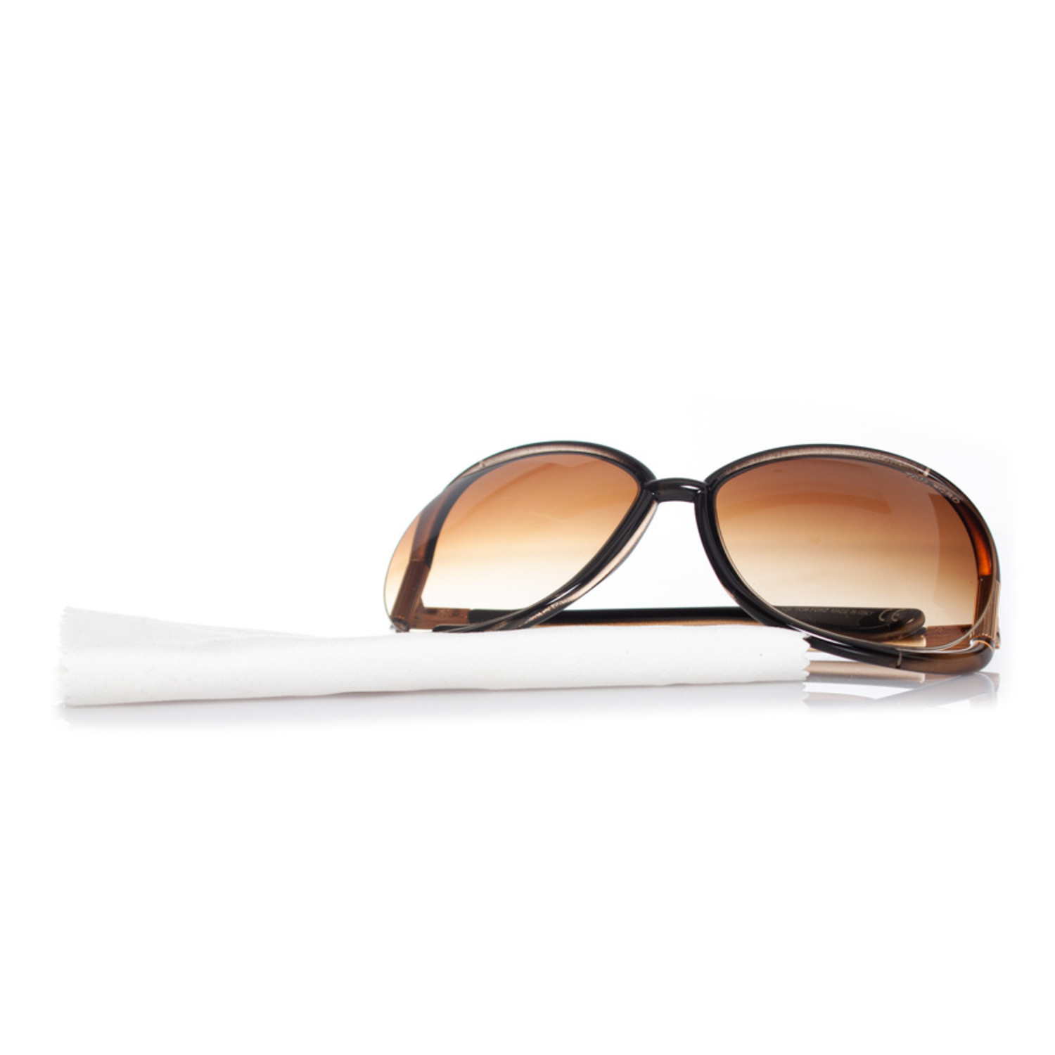 Tom Ford, Olivia sunglasses in brown and gold - Unique Designer Pieces