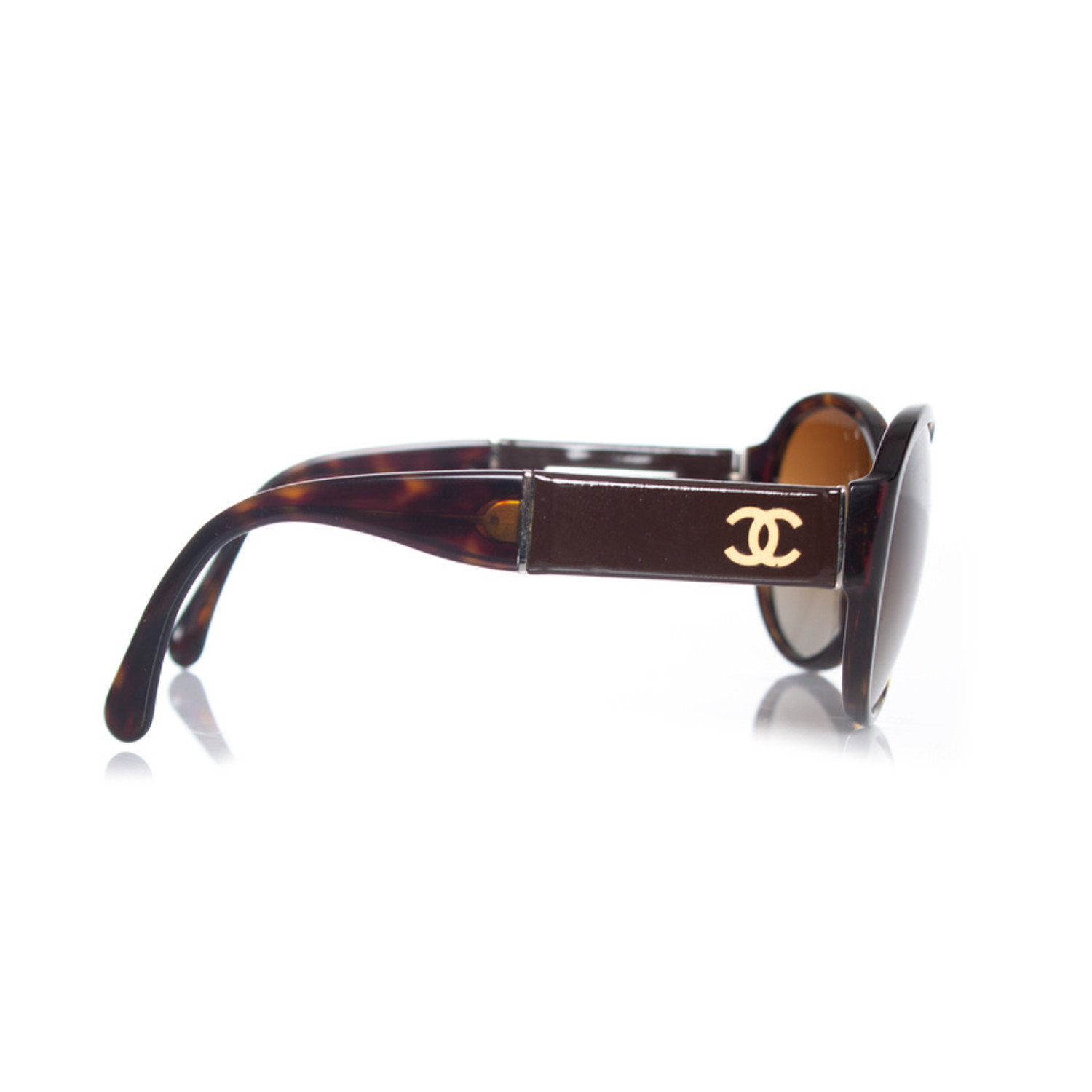 Chanel, Tortoise print CC sunglasses - Unique Designer Pieces