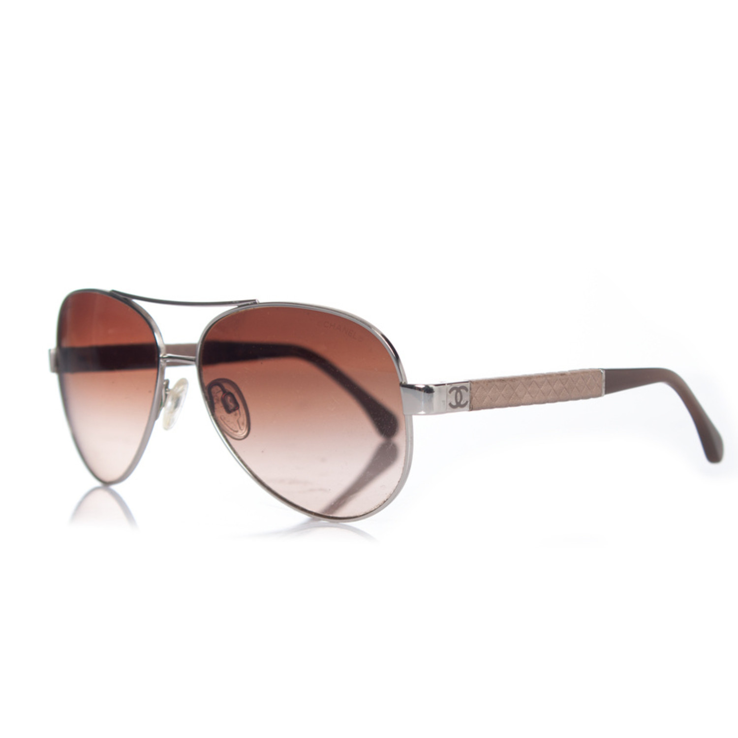 CHANEL Pilot Brown Sunglasses for Women