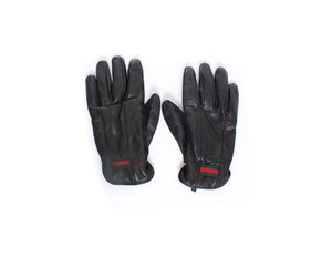 Gucci, black leather gloves - Unique Designer Pieces