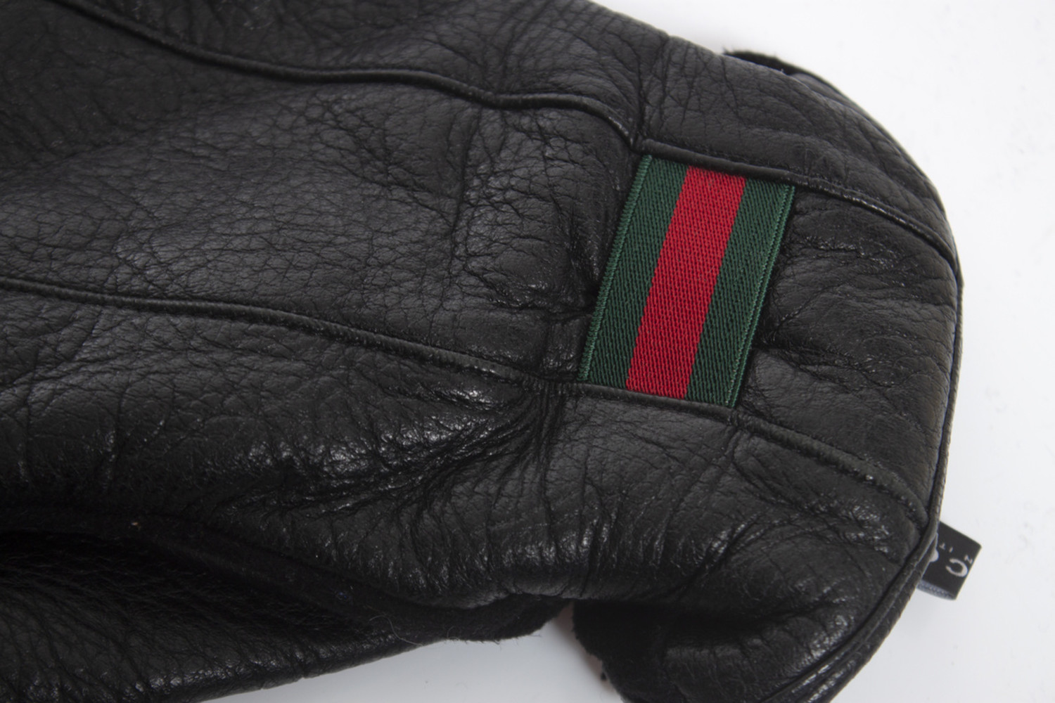Gucci, black leather gloves - Unique Designer Pieces
