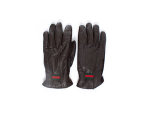 Leather gloves Gucci Brown size S International in Leather - 33816051
