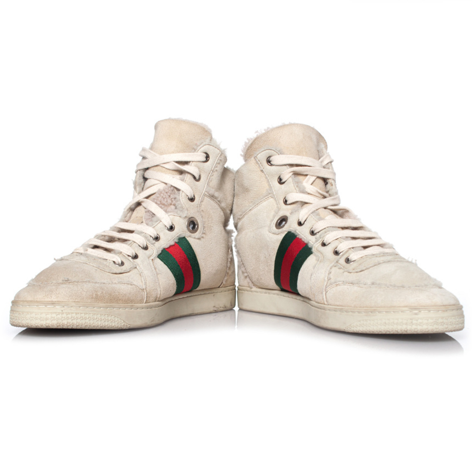 Gucci, Crèmekleurige sneakers - Unique Designer Pieces