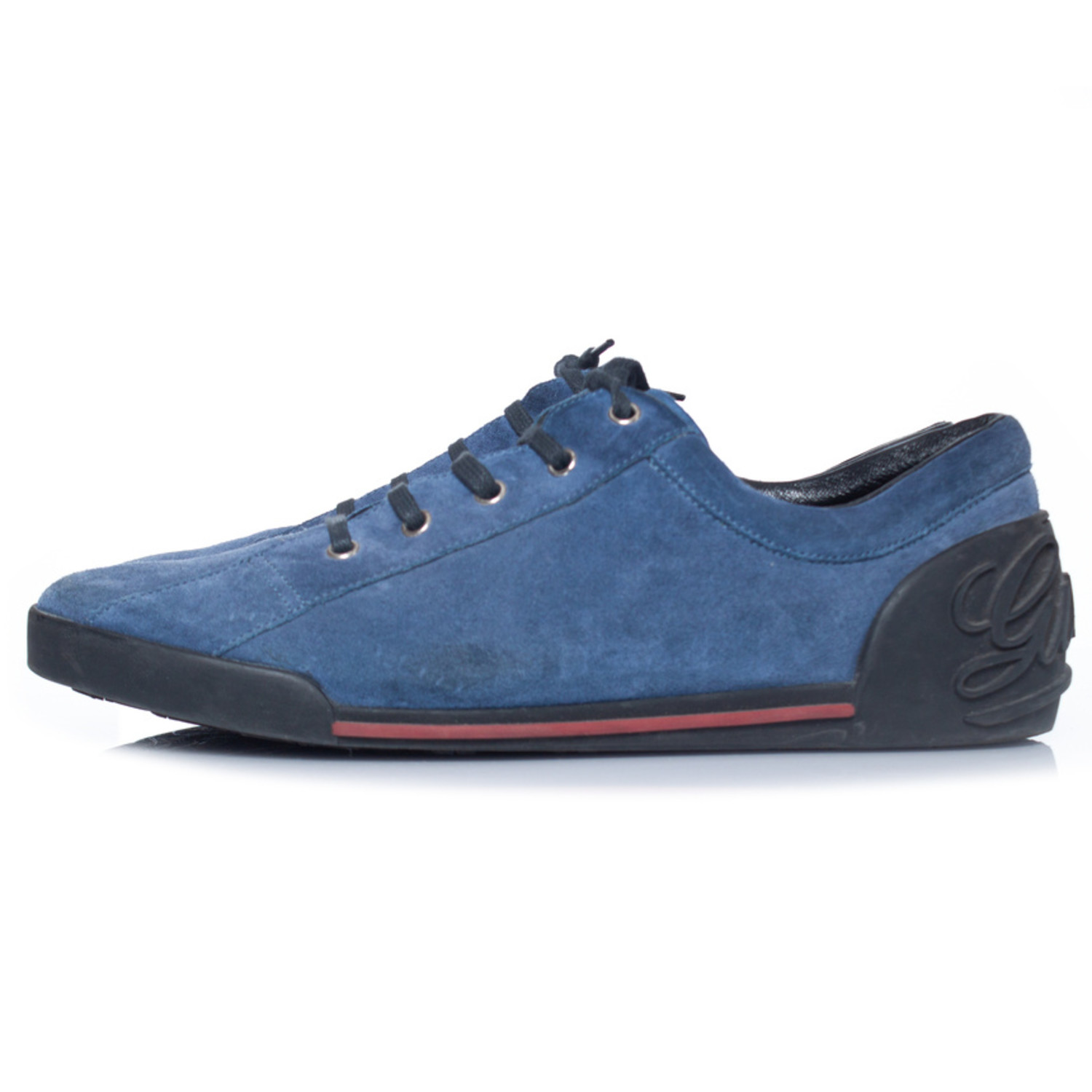 Blue on sale suede trainers