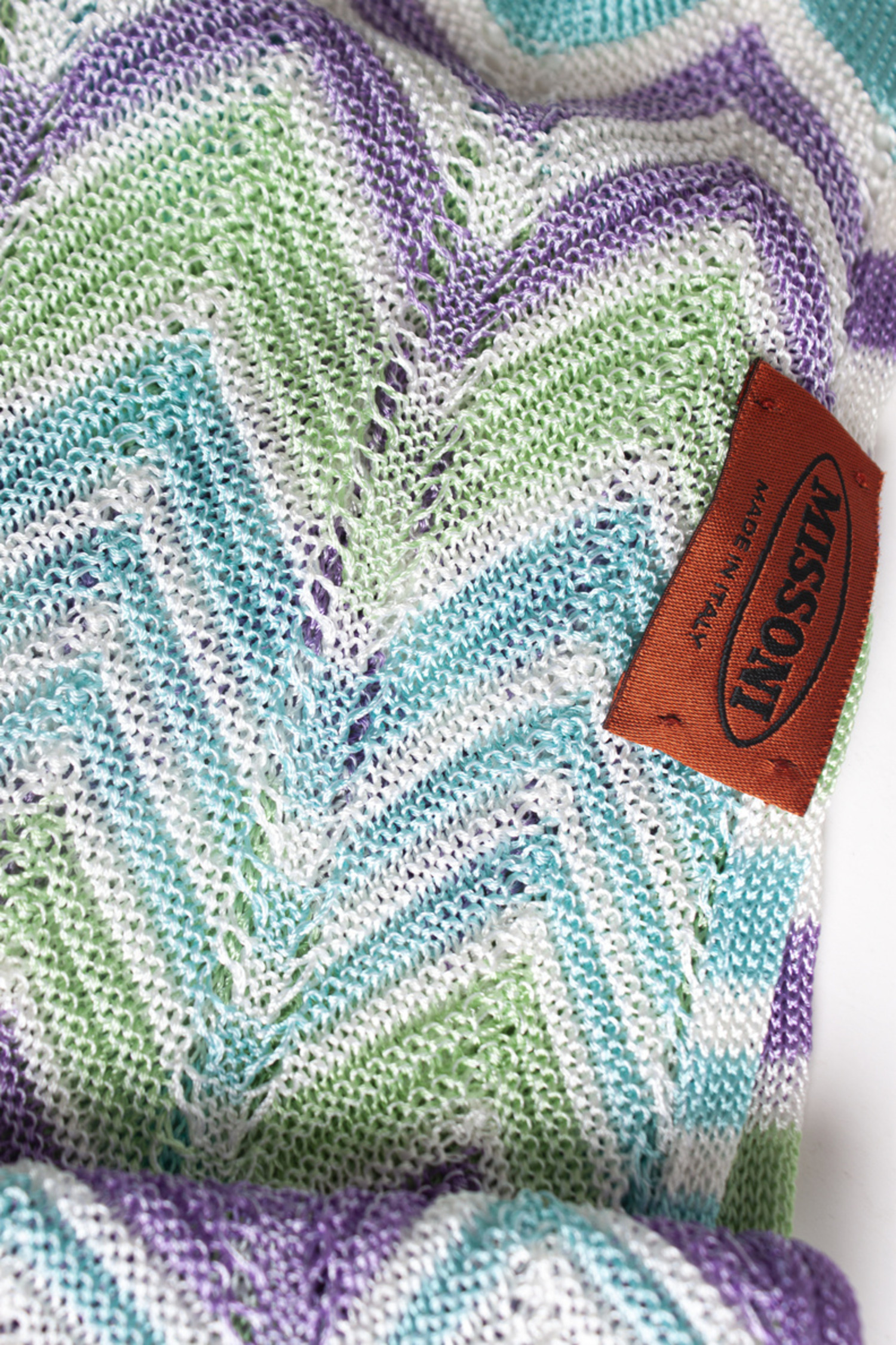 Missoni, multicolor zig zag scarf - Unique Designer Pieces