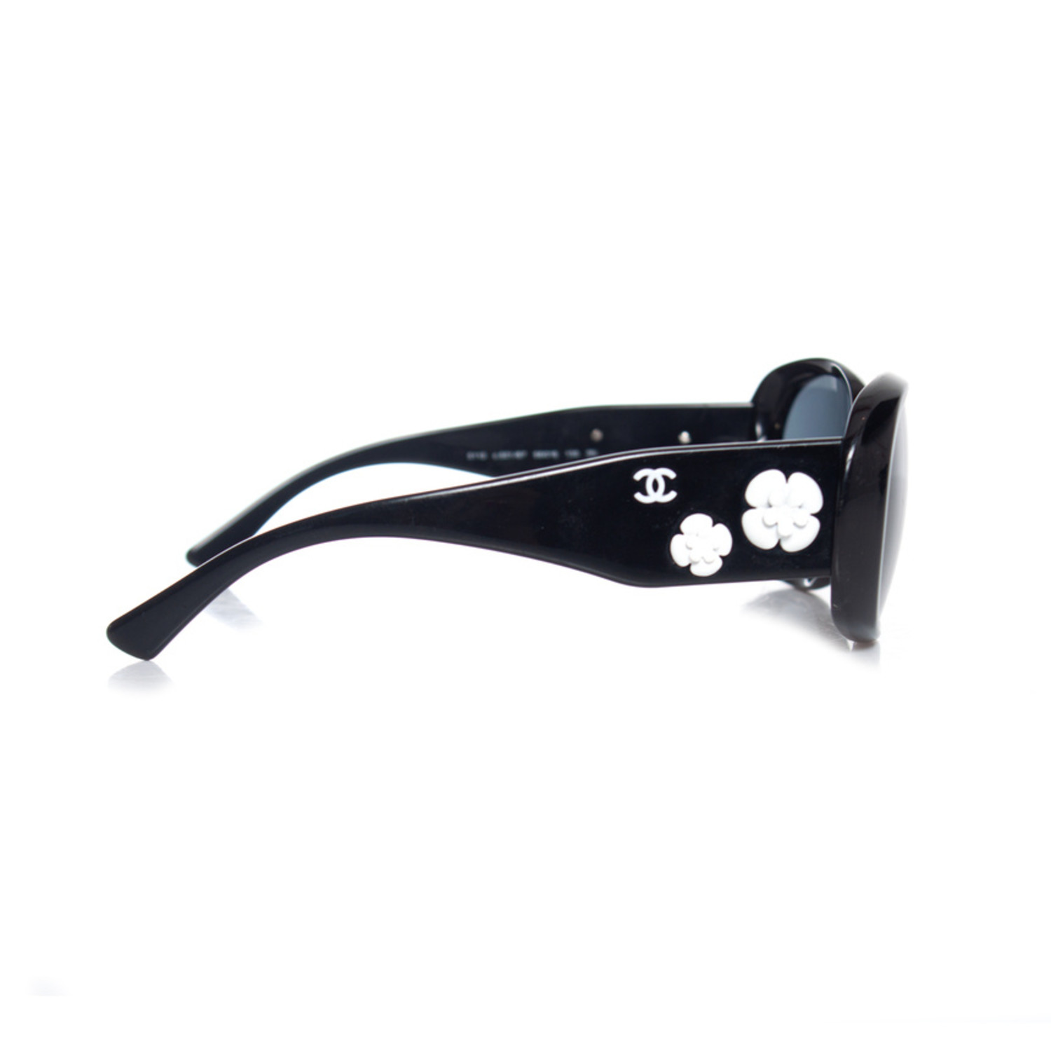 Chanel, Black camellia sunglasses - Unique Designer Pieces