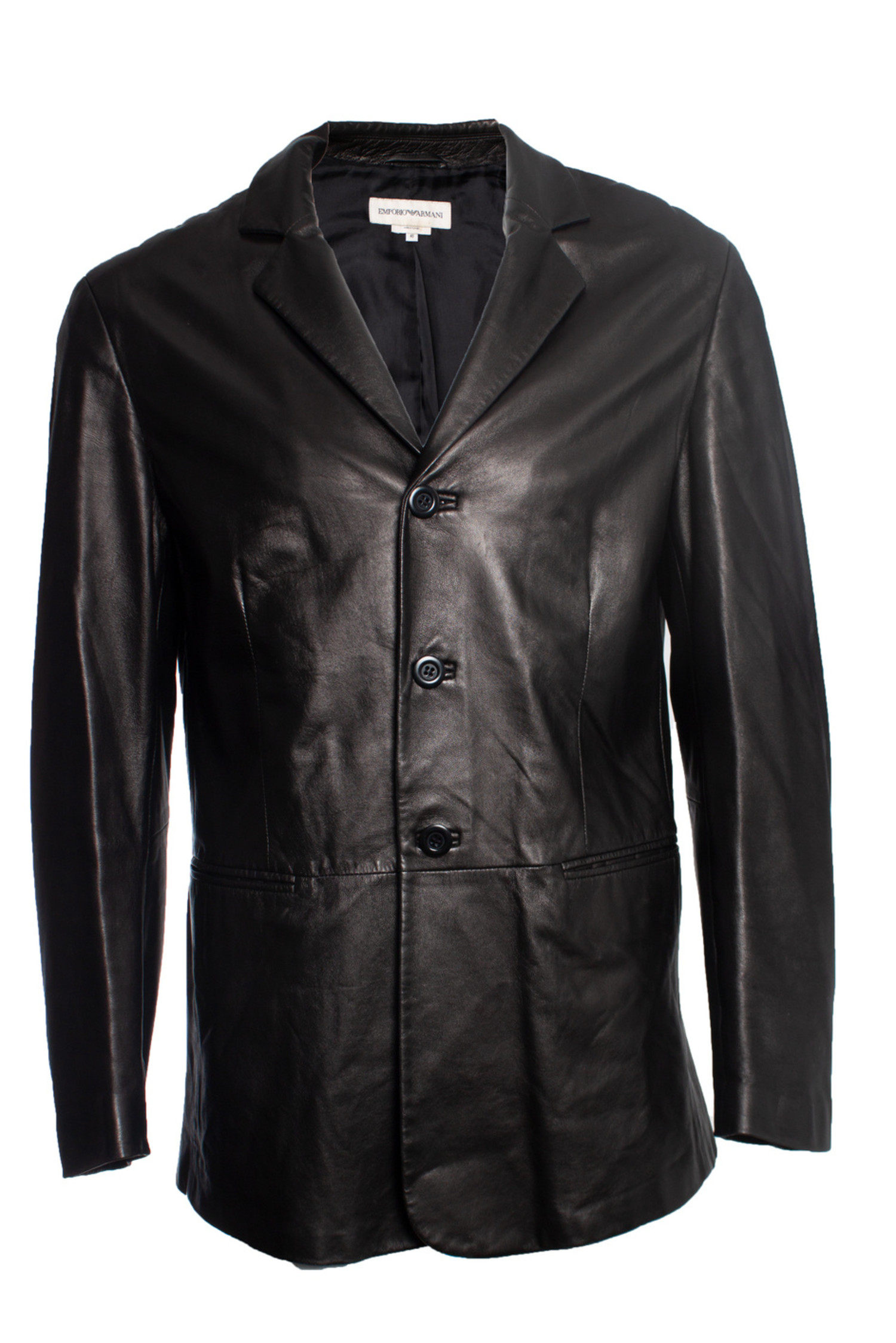 Emporio Armani, Leather blazer - Unique Designer Pieces