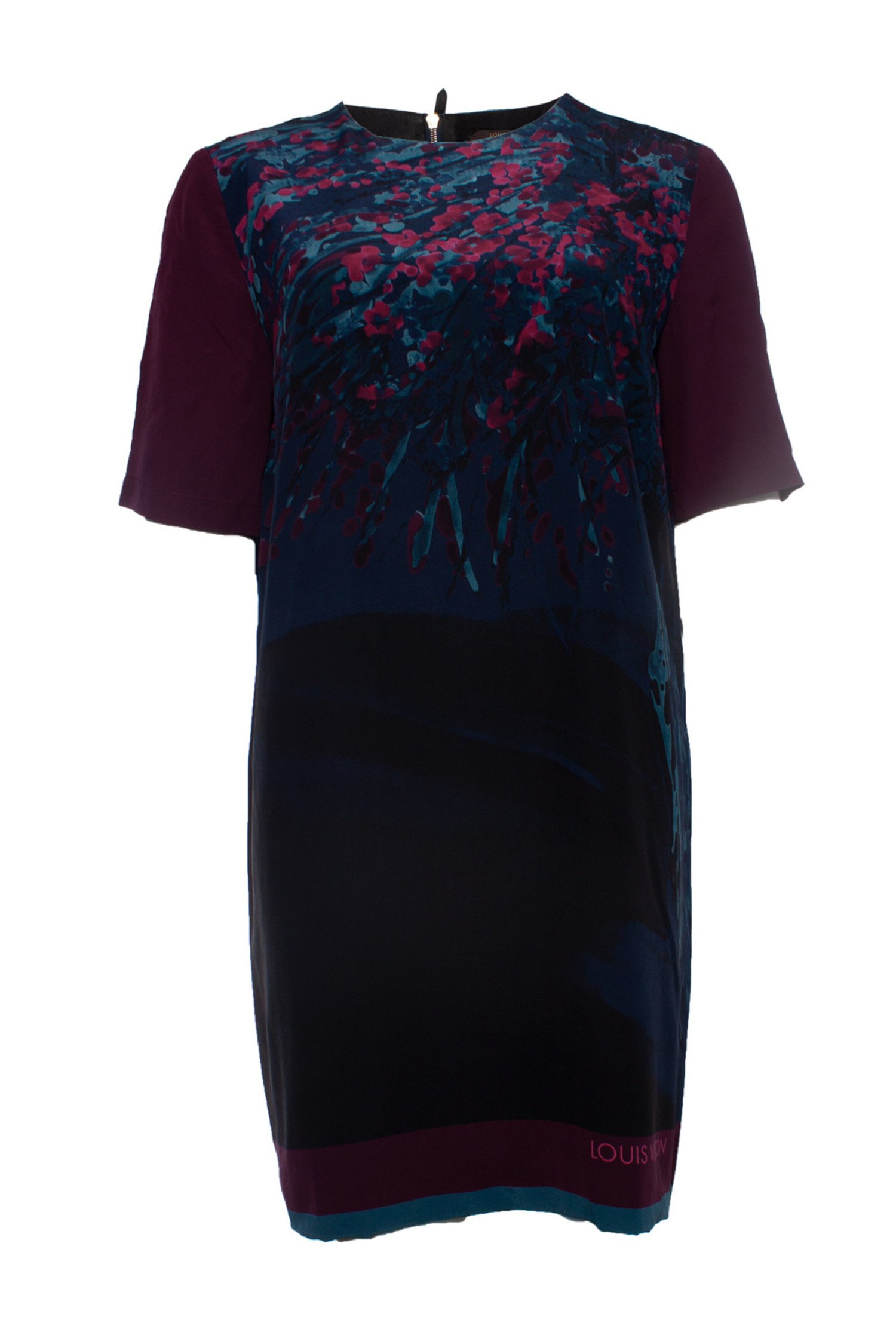 Louis Vuitton Short Sleeve Floral Print Dress