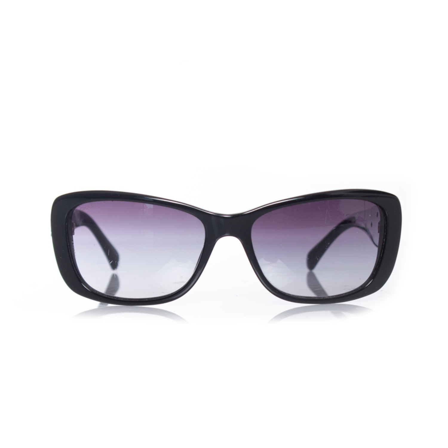 Chanel, Black camellia sunglasses - Unique Designer Pieces