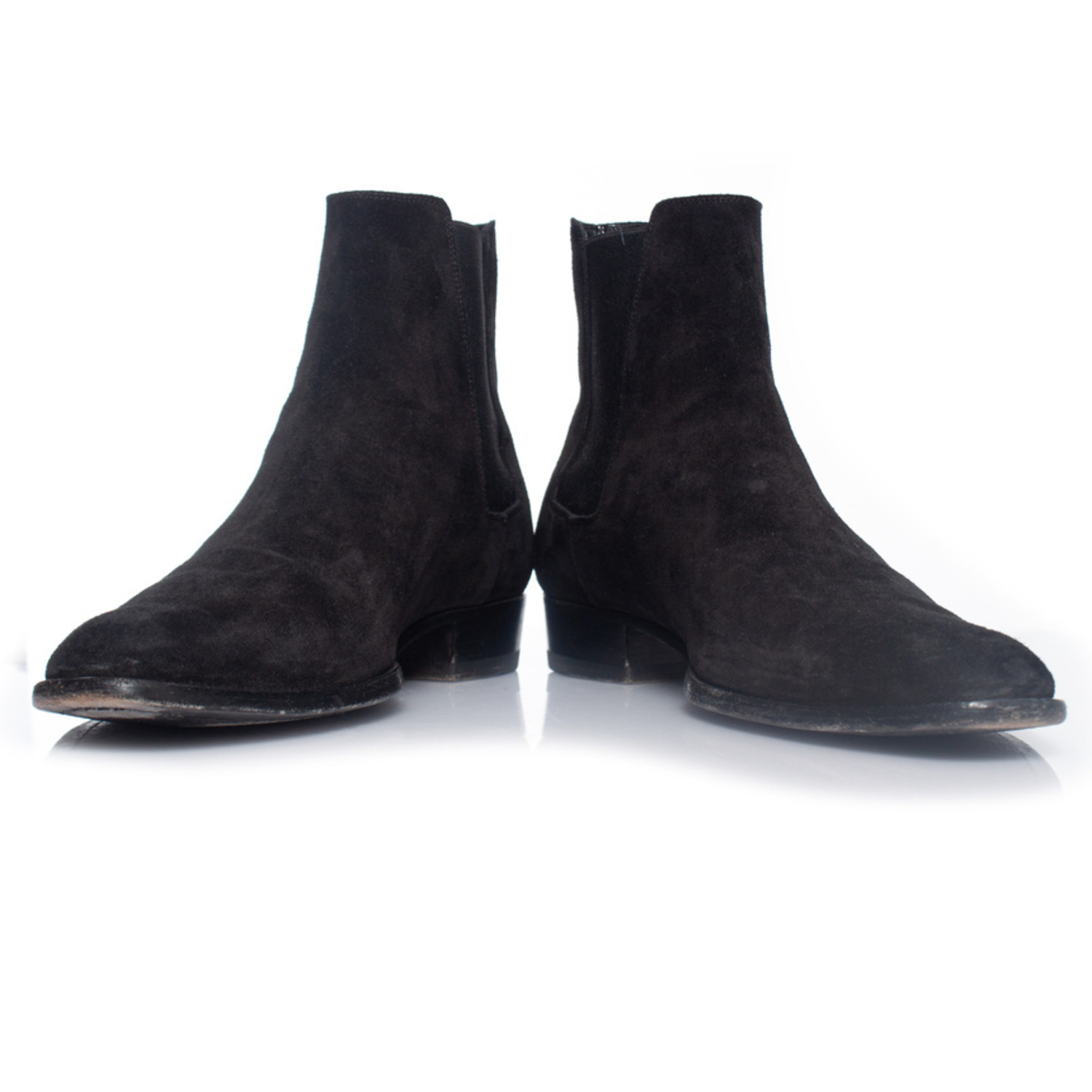 Saint Laurent, black suede Chelsea boots - Unique Designer Pieces
