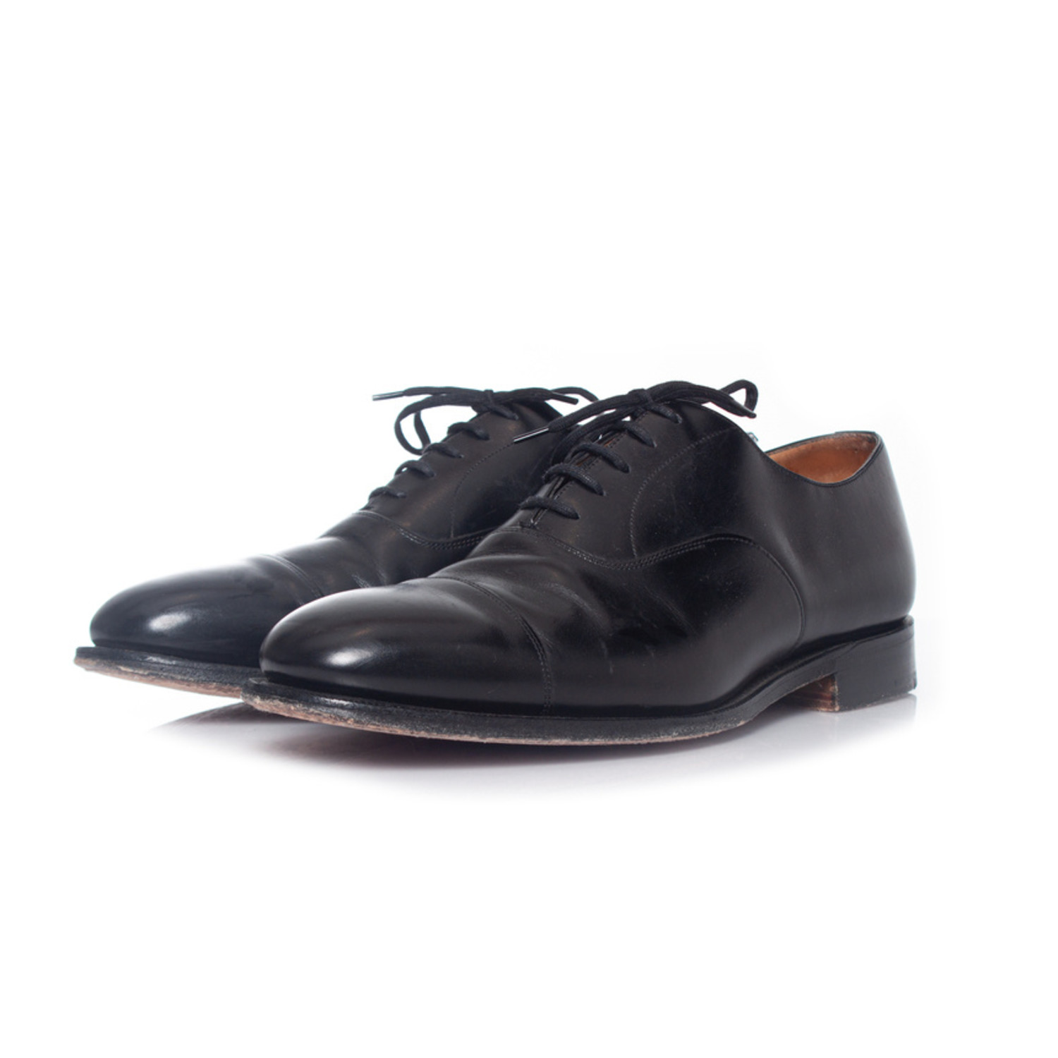 Church's, Zwart leren veterschoenen - Unique Designer Pieces