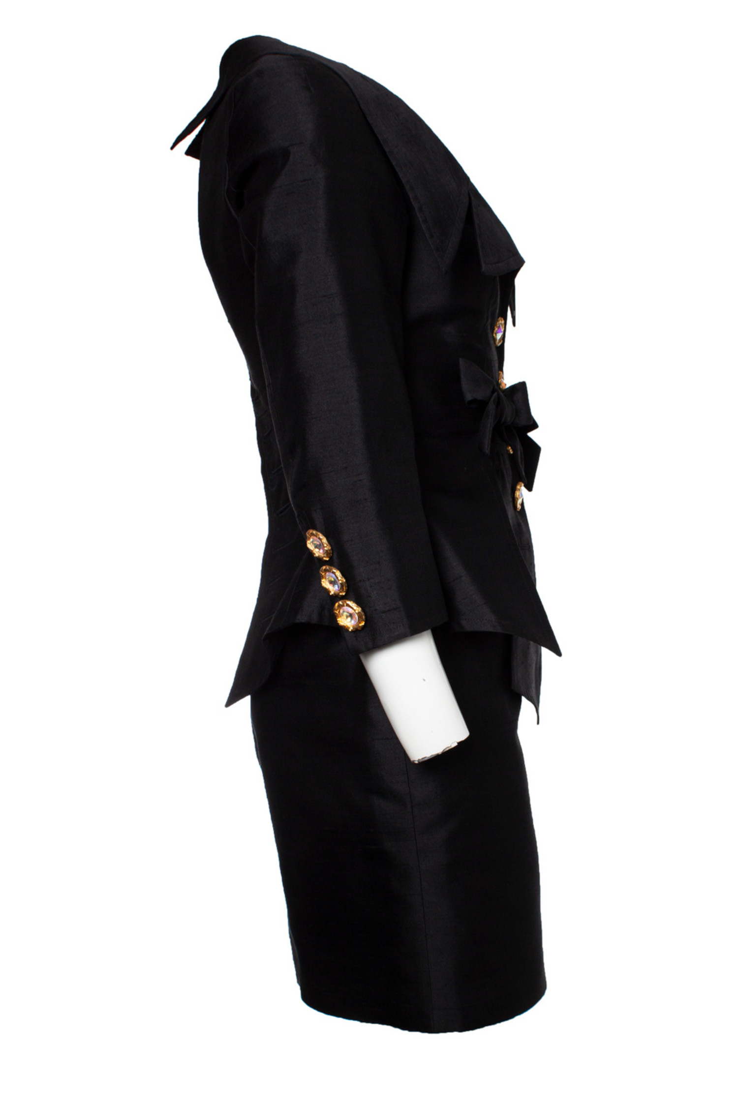 Christian Lacroix, twin suit with ribbons and crystal