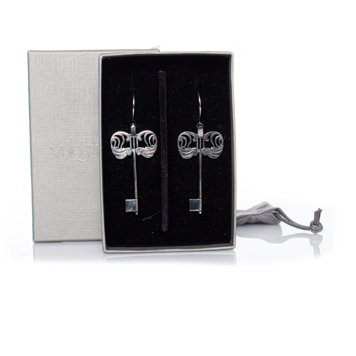 Alexander McQueen, Earrings with silver key - Unique Alexander McQueen, Earrings with silver key - Unique