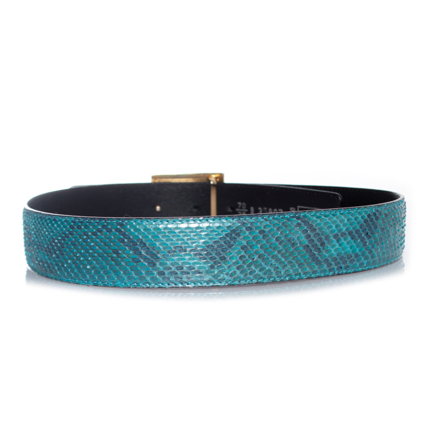 Versace Python Medusa Belt Gianni Versace, Python leather belt - Unique Designer Pieces main image 2
