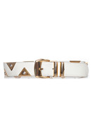 Gianni Versace belt with gold triangle applications Gianni Versace, belt with gold triangle applications  main image 4