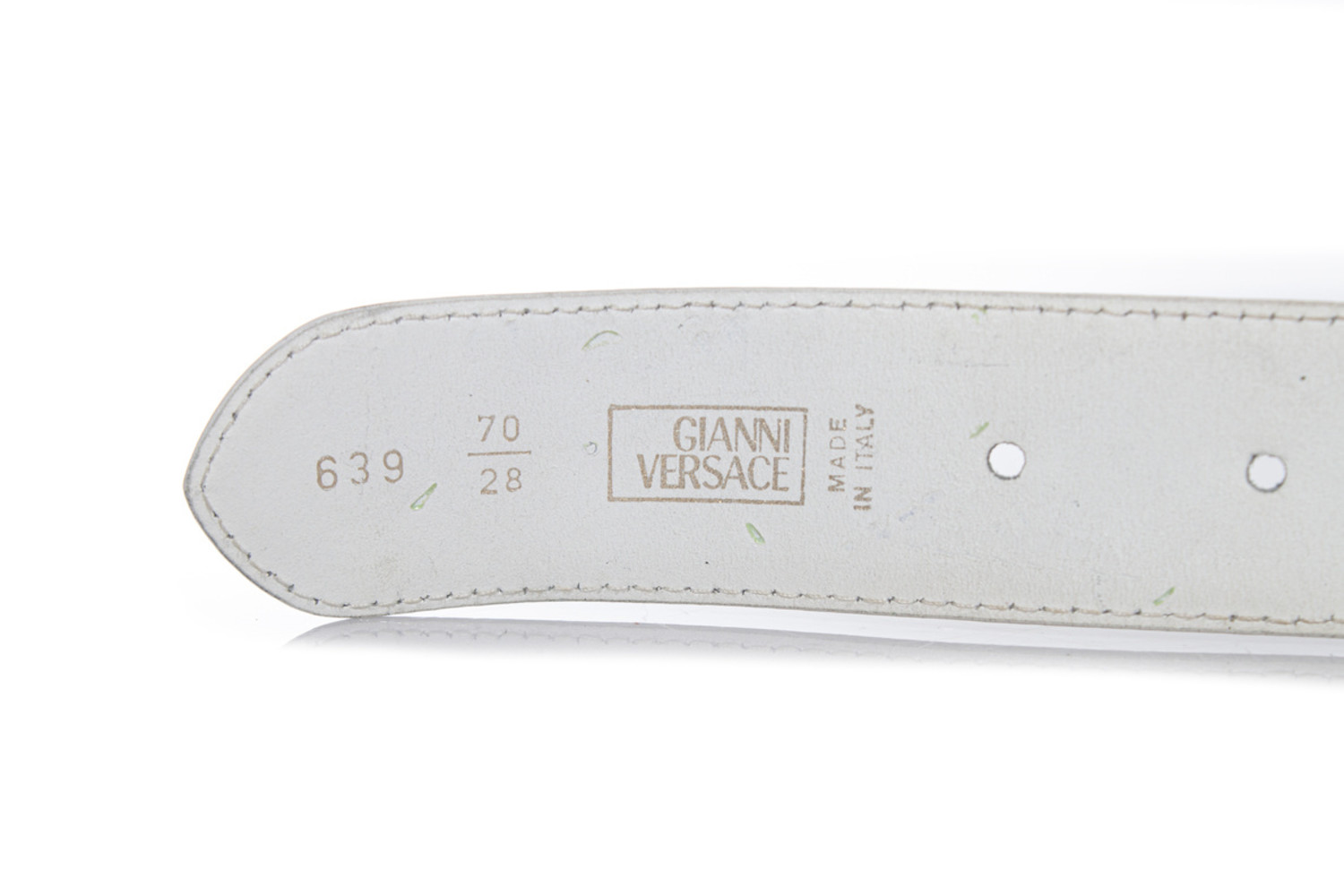 Gianni Versace, belt with gold triangle applications 
