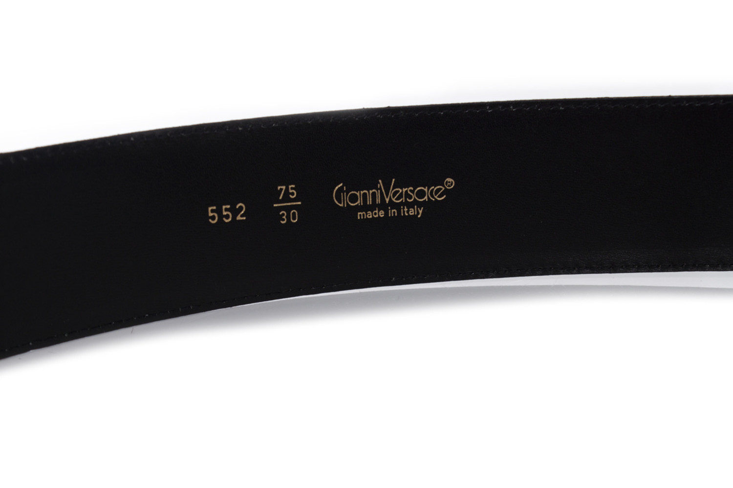 Gianni Versace ブラック ベルト 75/30 Versus by Gianni Versace