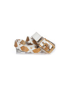 Gianni Versace, White leather and metal braided belt  display picture 3