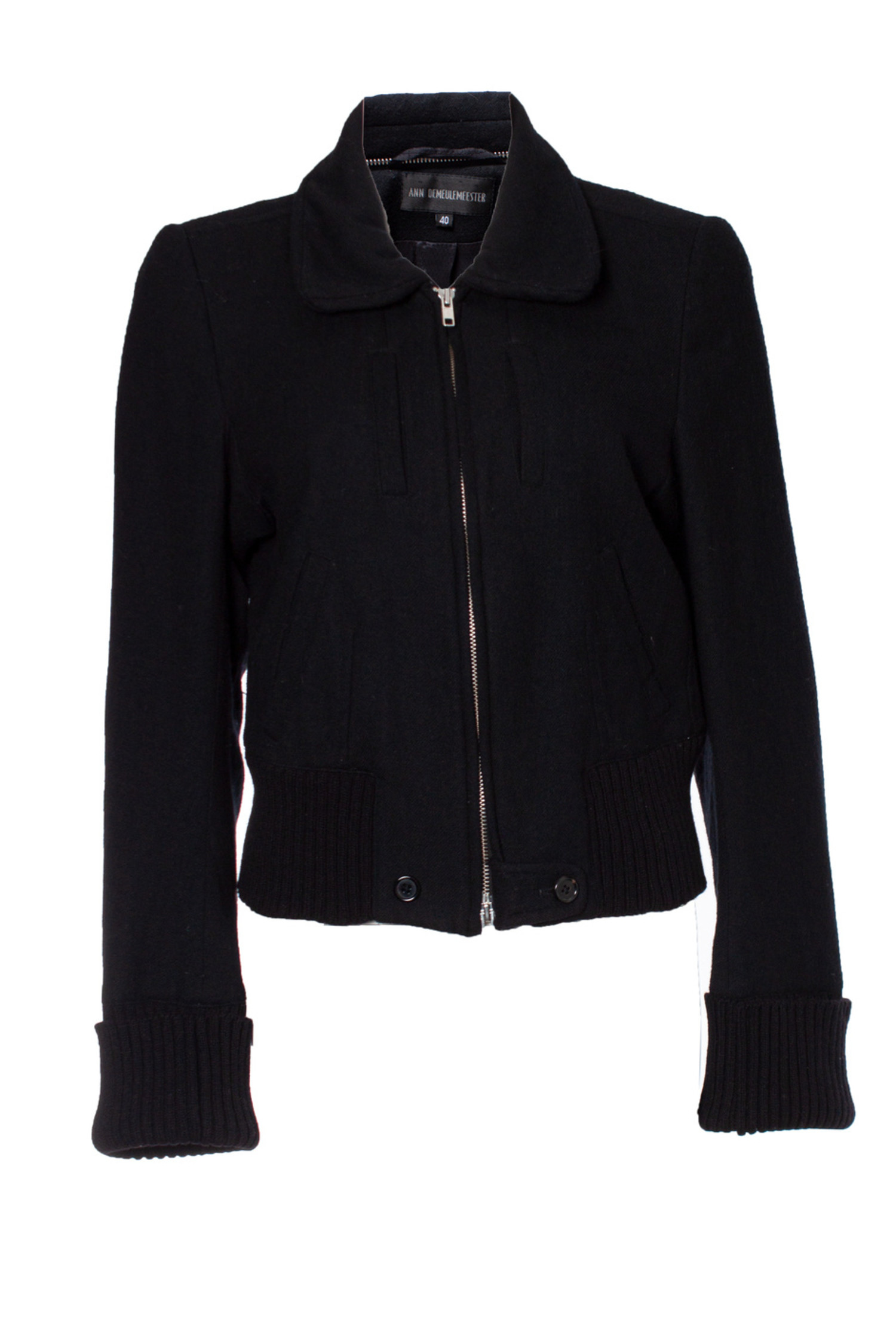 Ann Demeulemeester, bomber zip jacket - Unique Designer Pieces