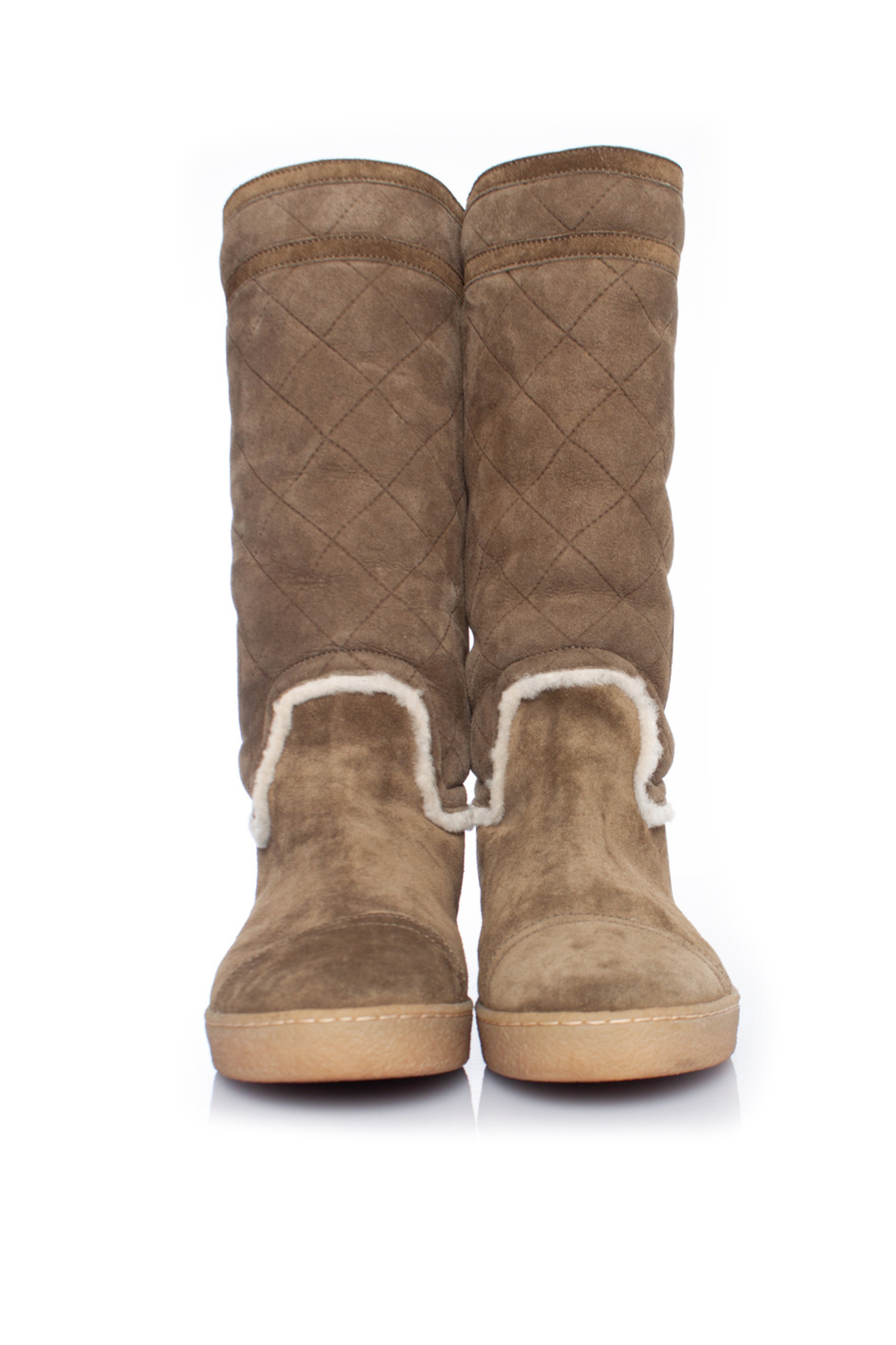 bruine suede laarzen