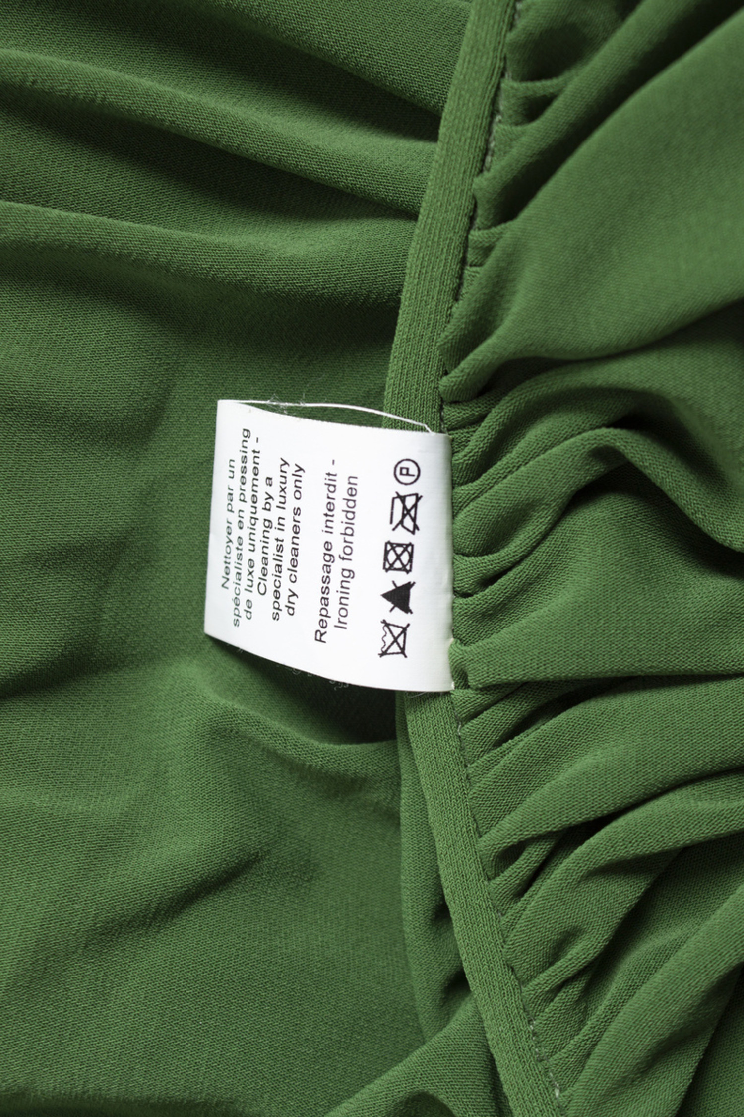 slim fit dress slacks Lanvin Women's Short Charmeuse Dress - Jade main image 1