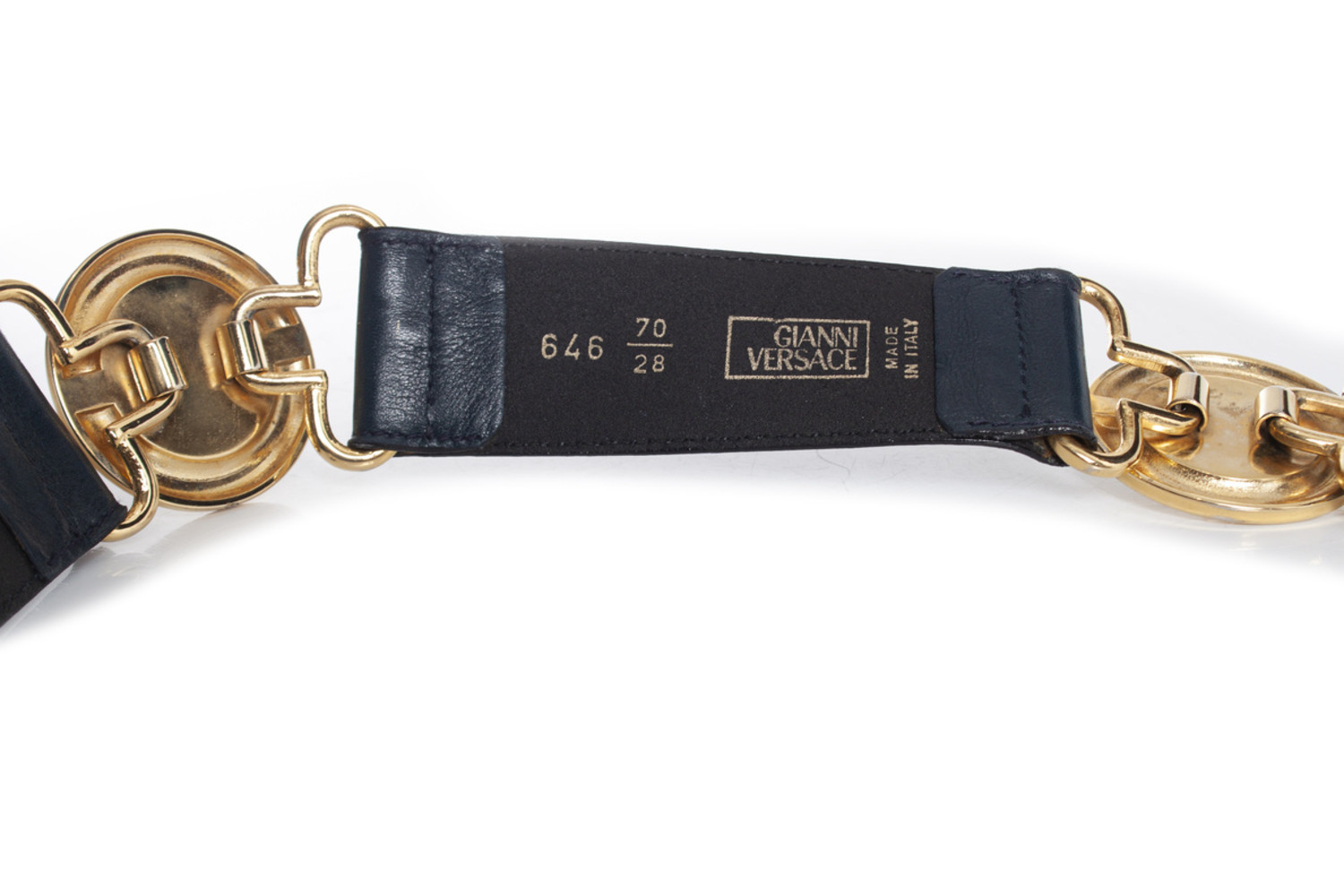 Gianni Versace couture, Blue waist belt - Unique Designer Pieces