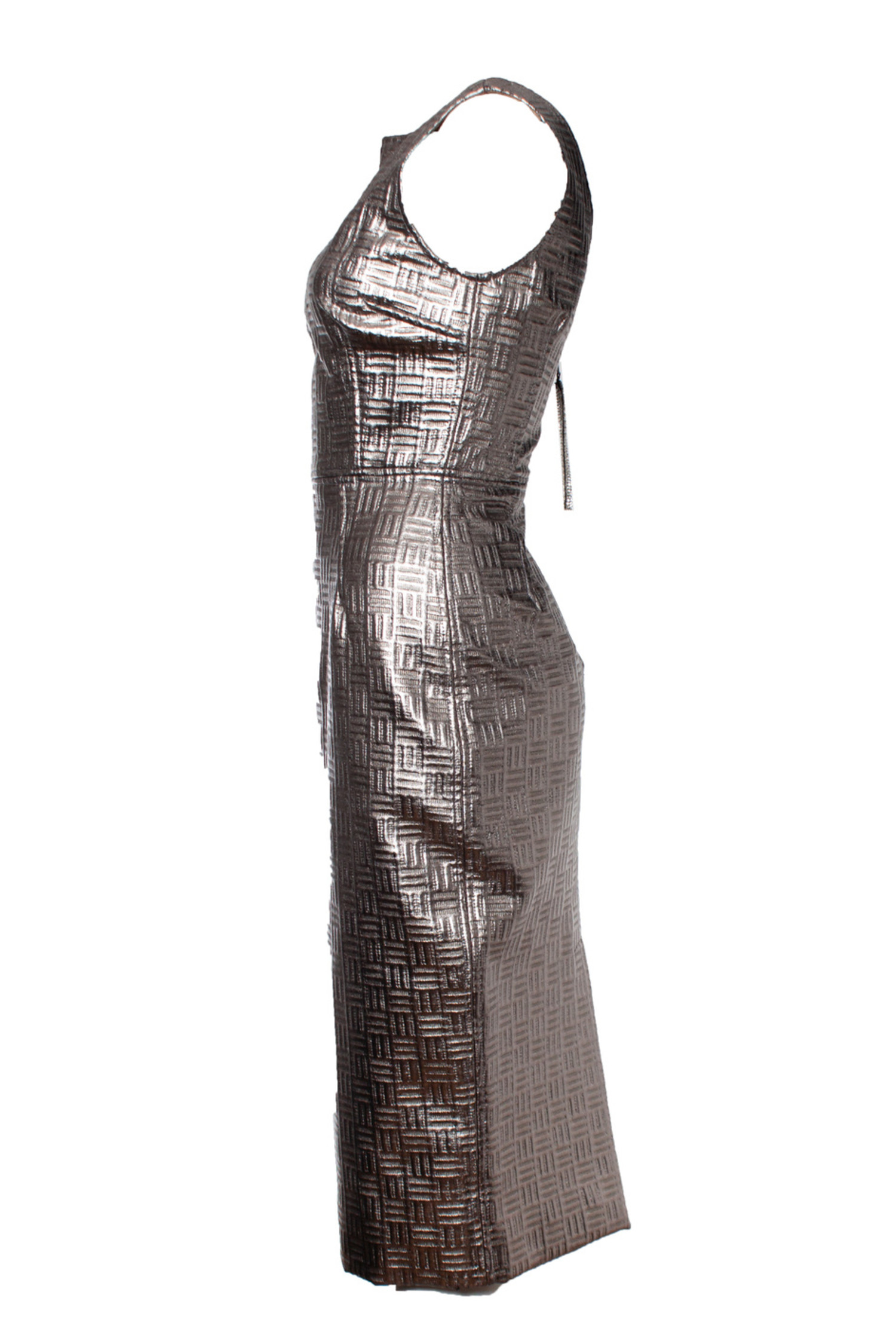 dolce and gabbana gold dress Dolce & Gabbana Lamé Ruched Dress main image 1