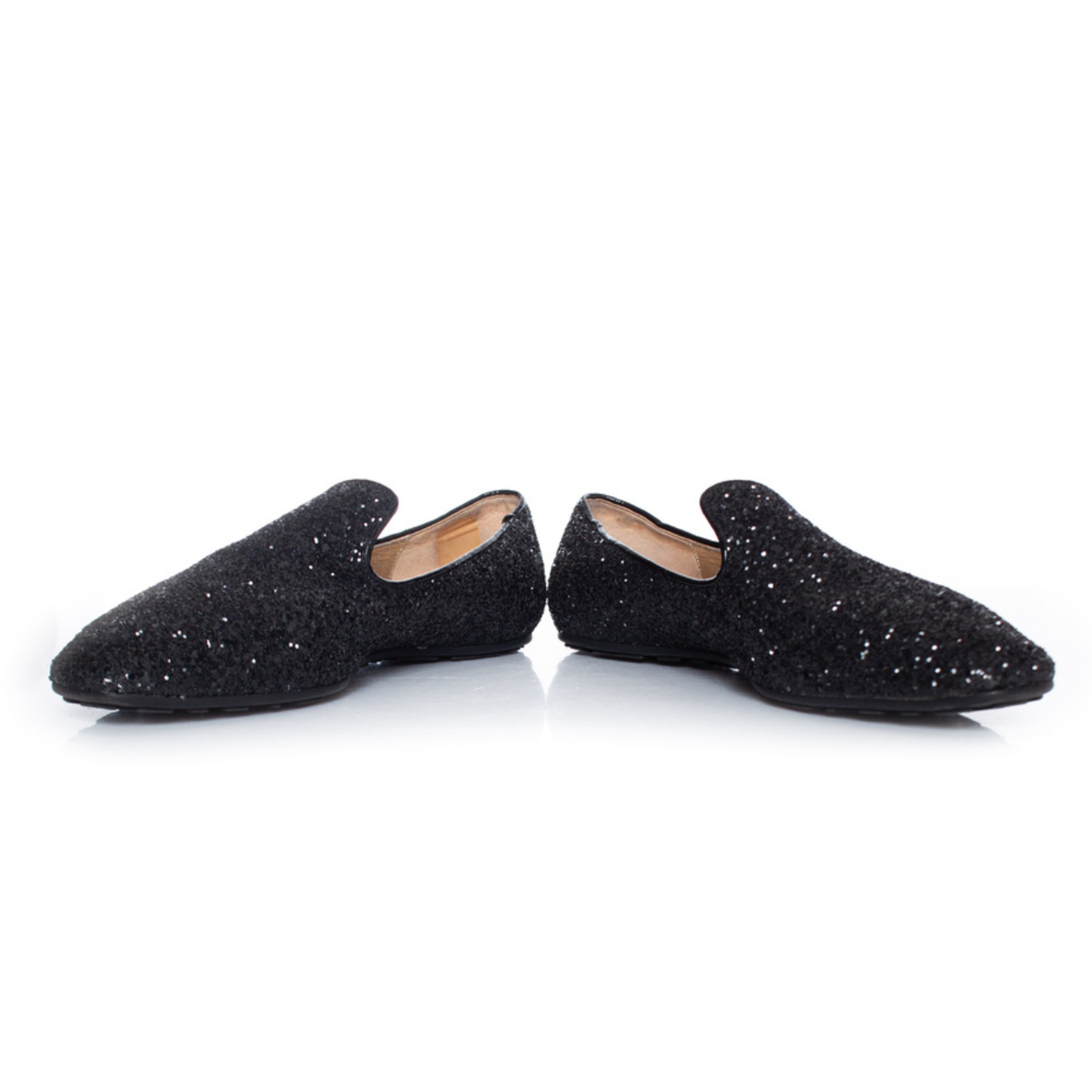 NEW Jimmy Choo glitter loafers Jimmy Choo, Glitter loafers in black - Unique Designer Pieces main image 3