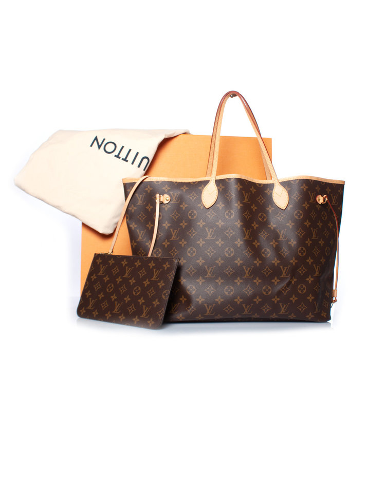 Louis Vuitton Neverfull Karakoram Tote Shoulder Bag