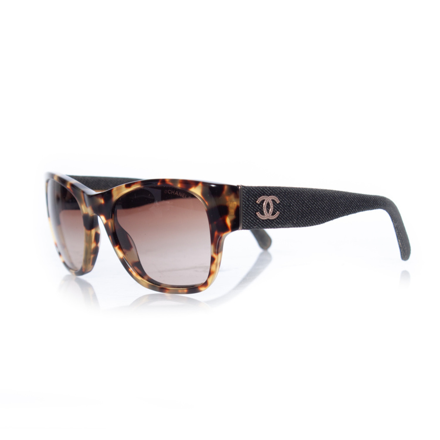 Chanel, Tortoise and denim sunglasses - Unique Designer Pieces