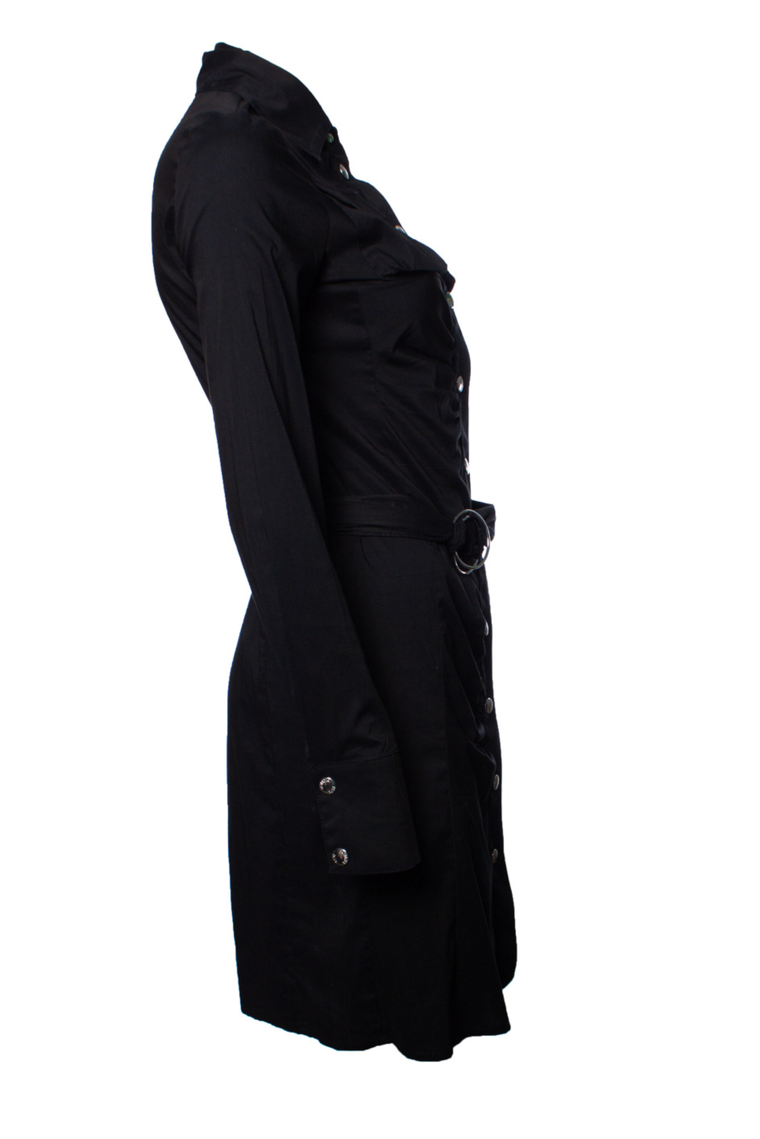 Patrizia Pepe, black dress with belt - Unique Designer Pieces