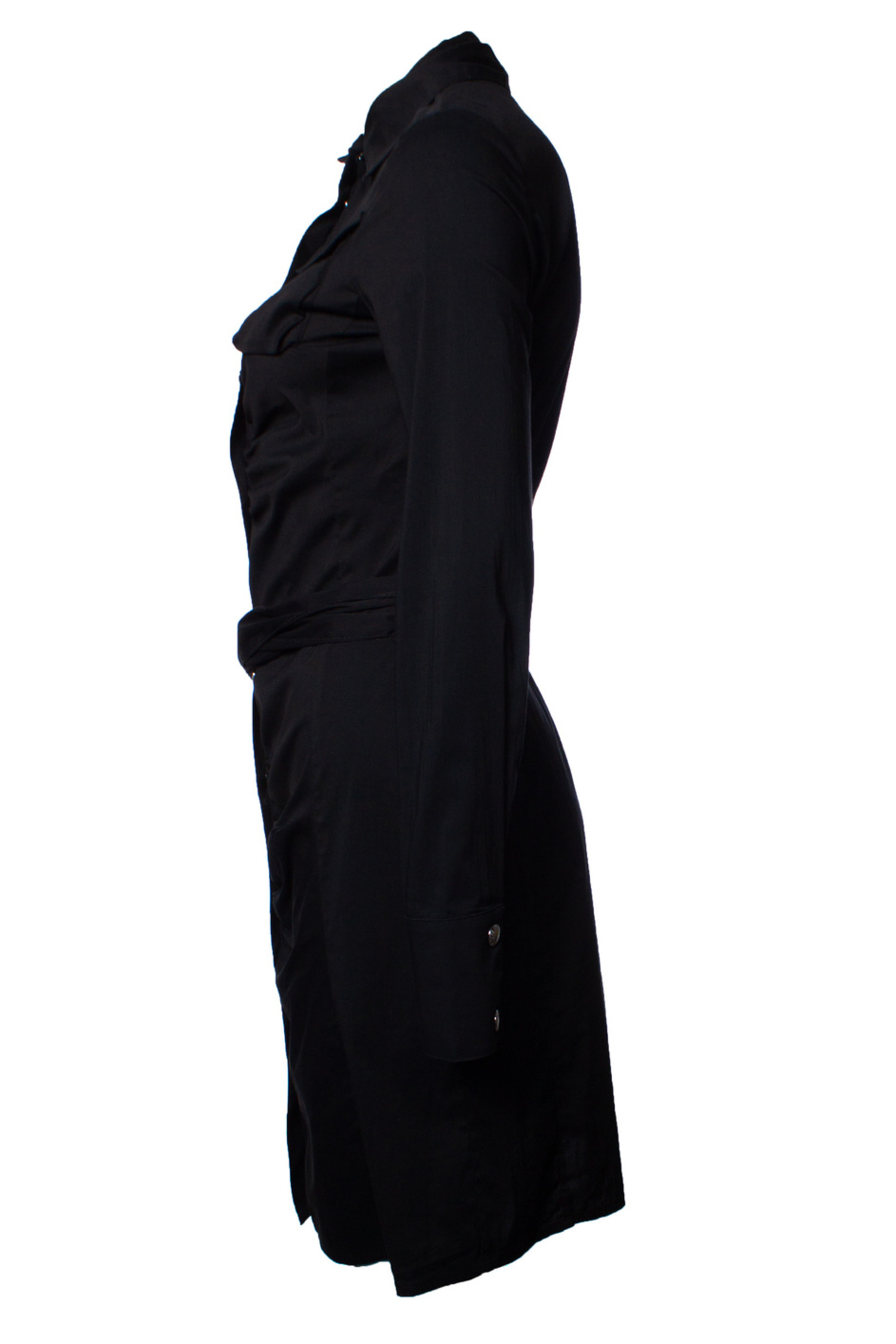 Patrizia Pepe, black dress with belt - Unique Designer Pieces