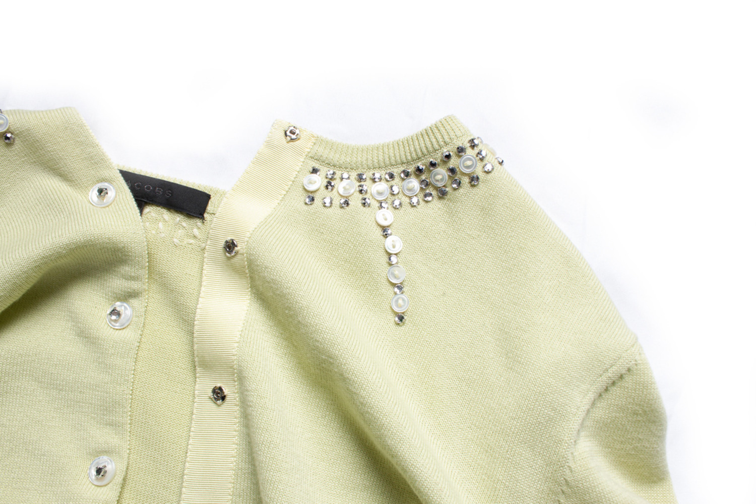 Marc Jacobs, cardigan in lime green - Unique Designer Pieces