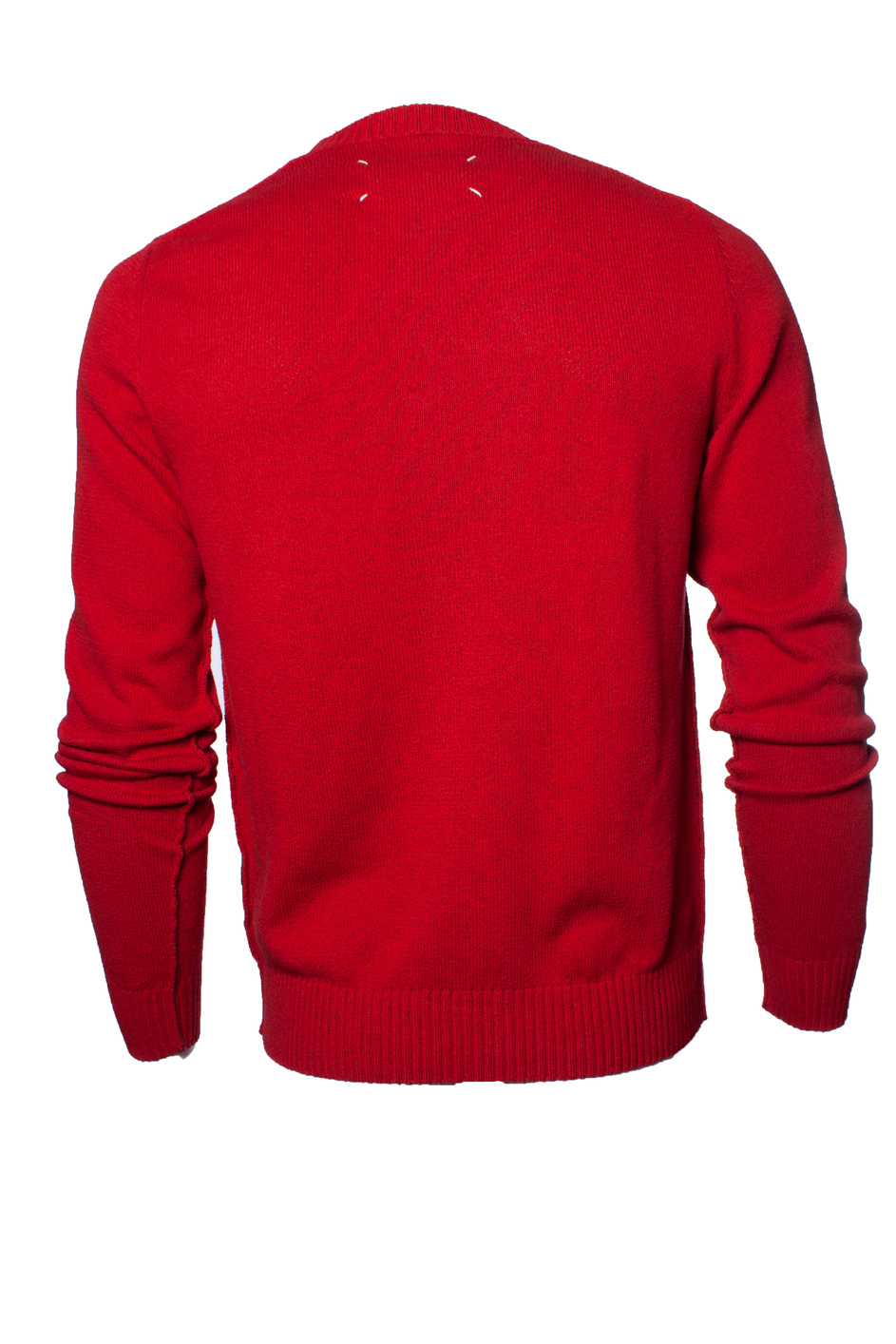 Maison Margiela rode trui met ronde hals Unique Designer Pieces