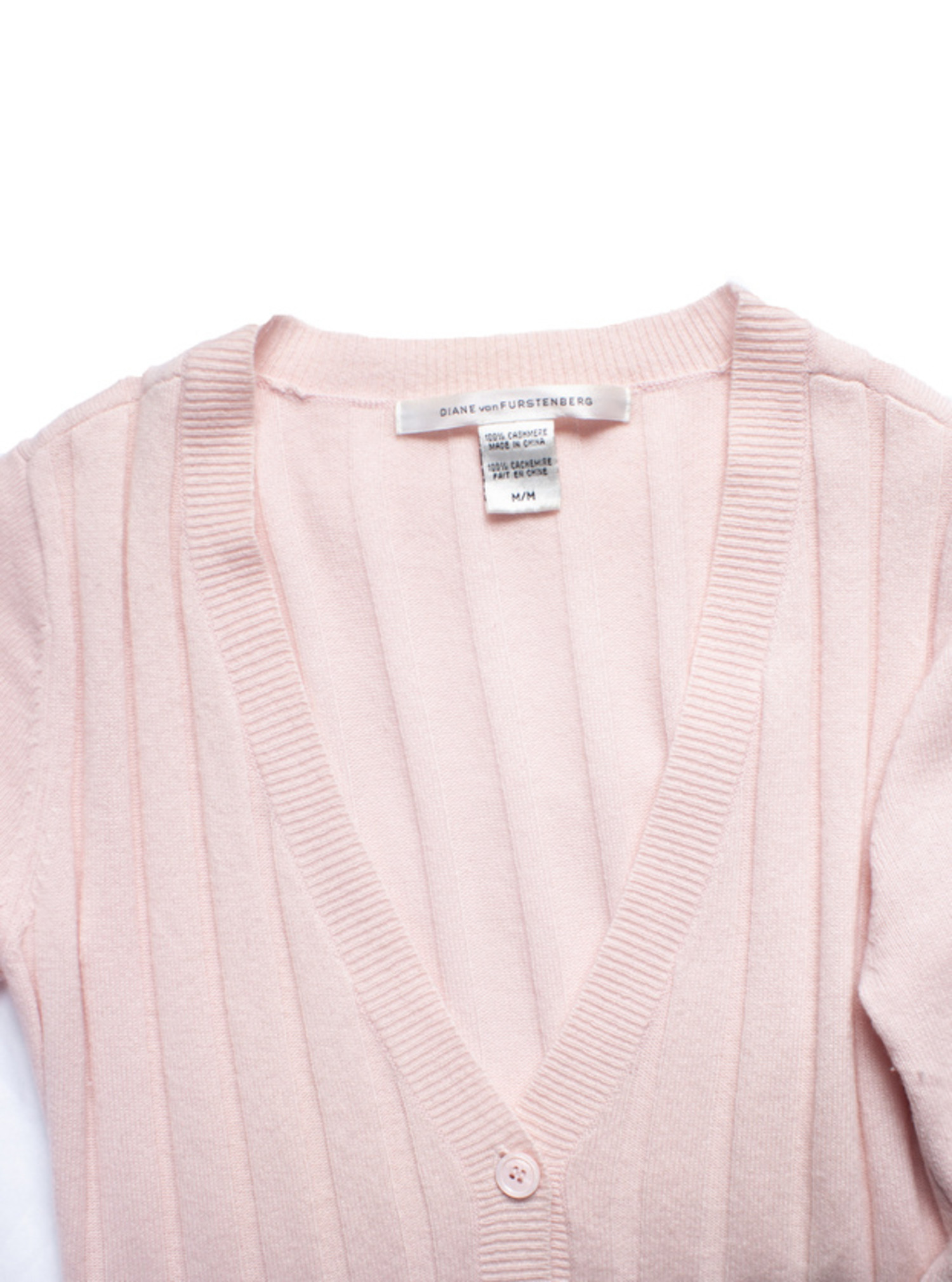 Diane Von Furstenberg, Pink cardigan with ribbon - Unique