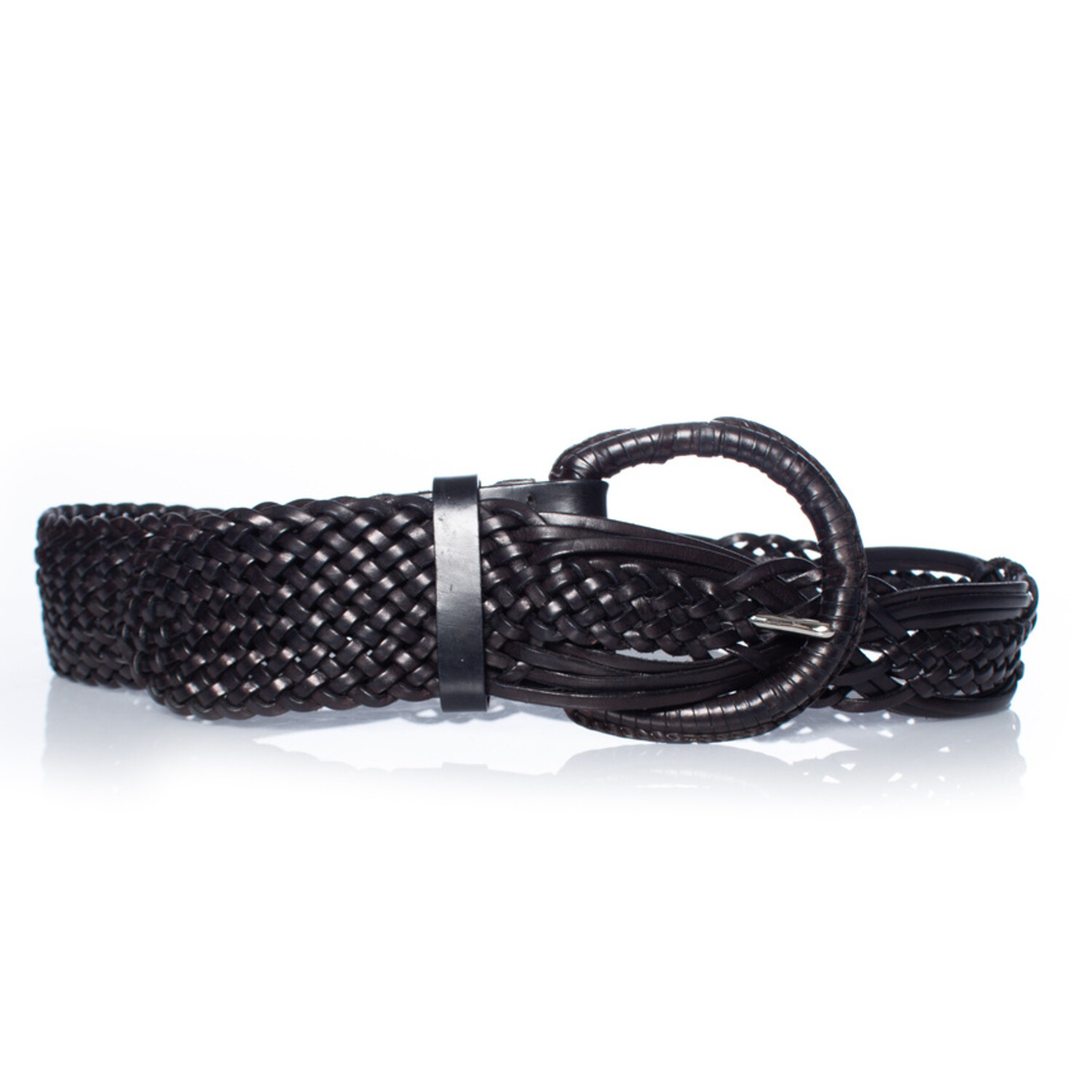 Anne Fontaine, Braided leather belt - Unique Designer Pieces display picture 1
