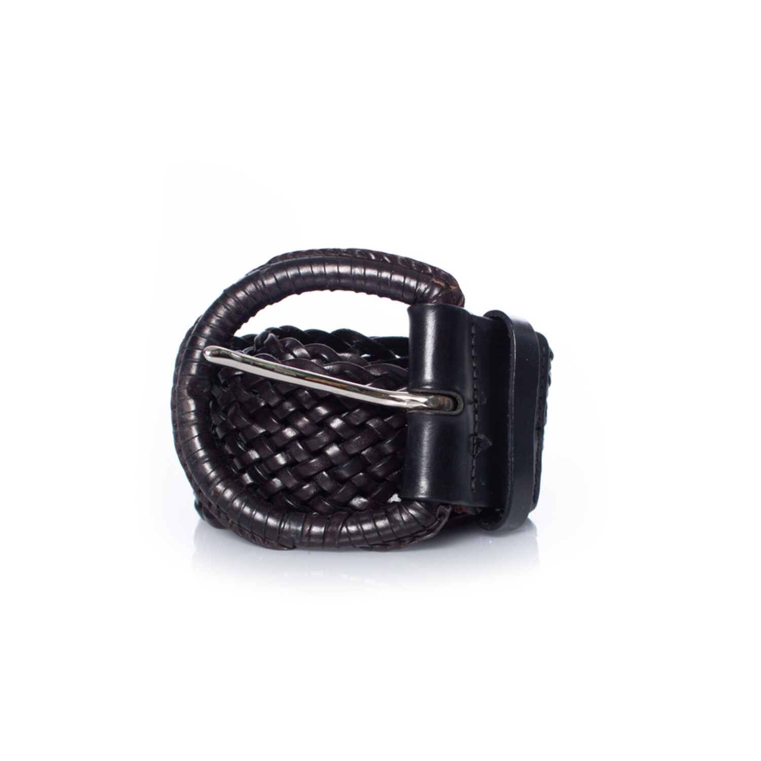 Anne Fontaine Braided leather belt Anne Fontaine, Braided leather belt Black ref.1002657 - Joli  main image 4