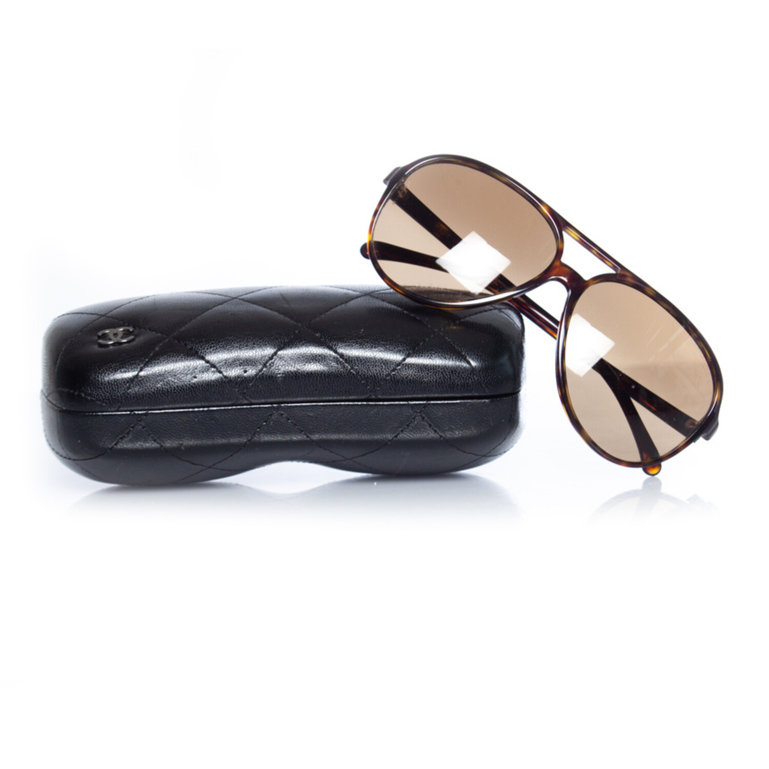 Chanel, aviator sunglasses in tortoise print - Unique Designer Pieces