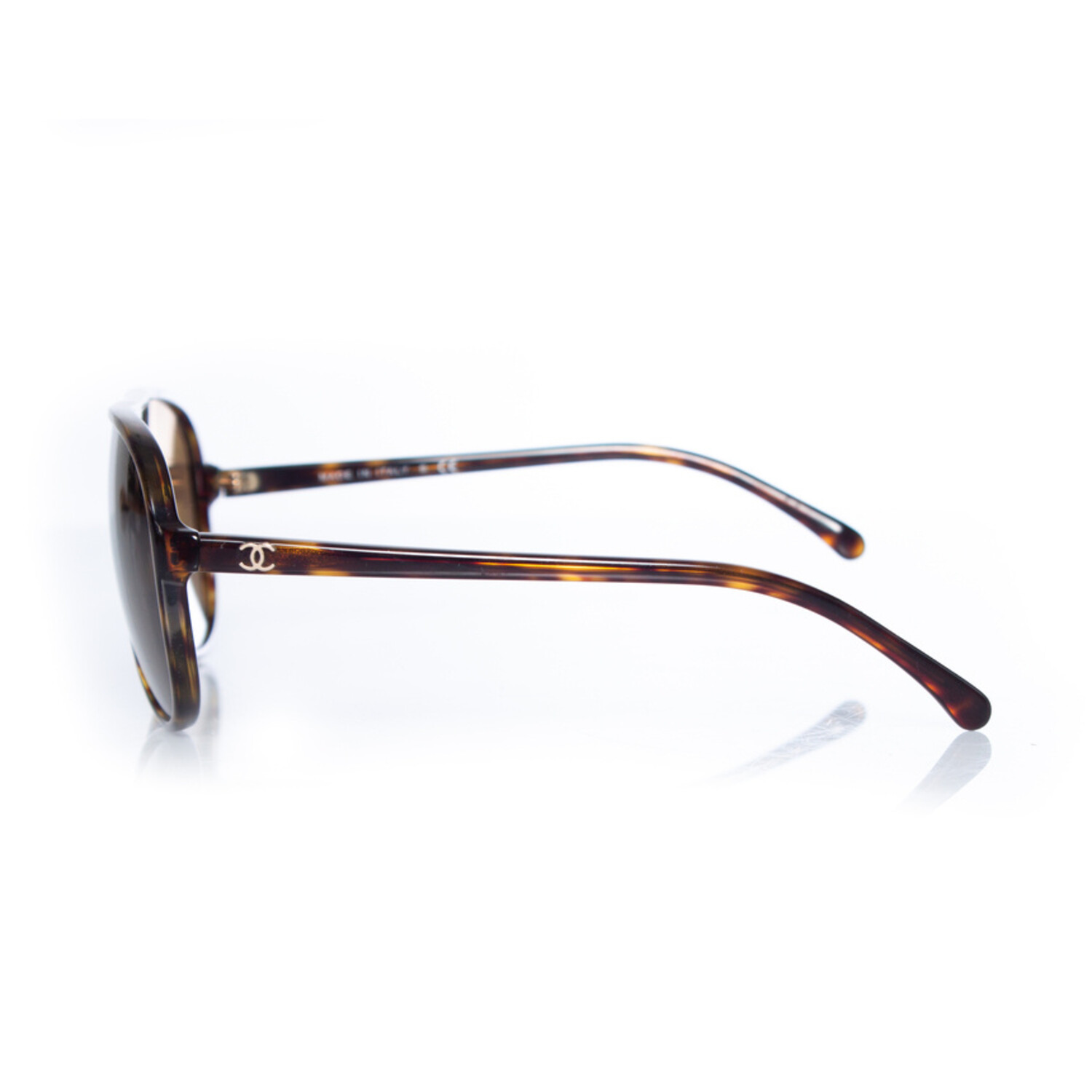 Chanel, aviator sunglasses in tortoise print - Unique Designer Pieces