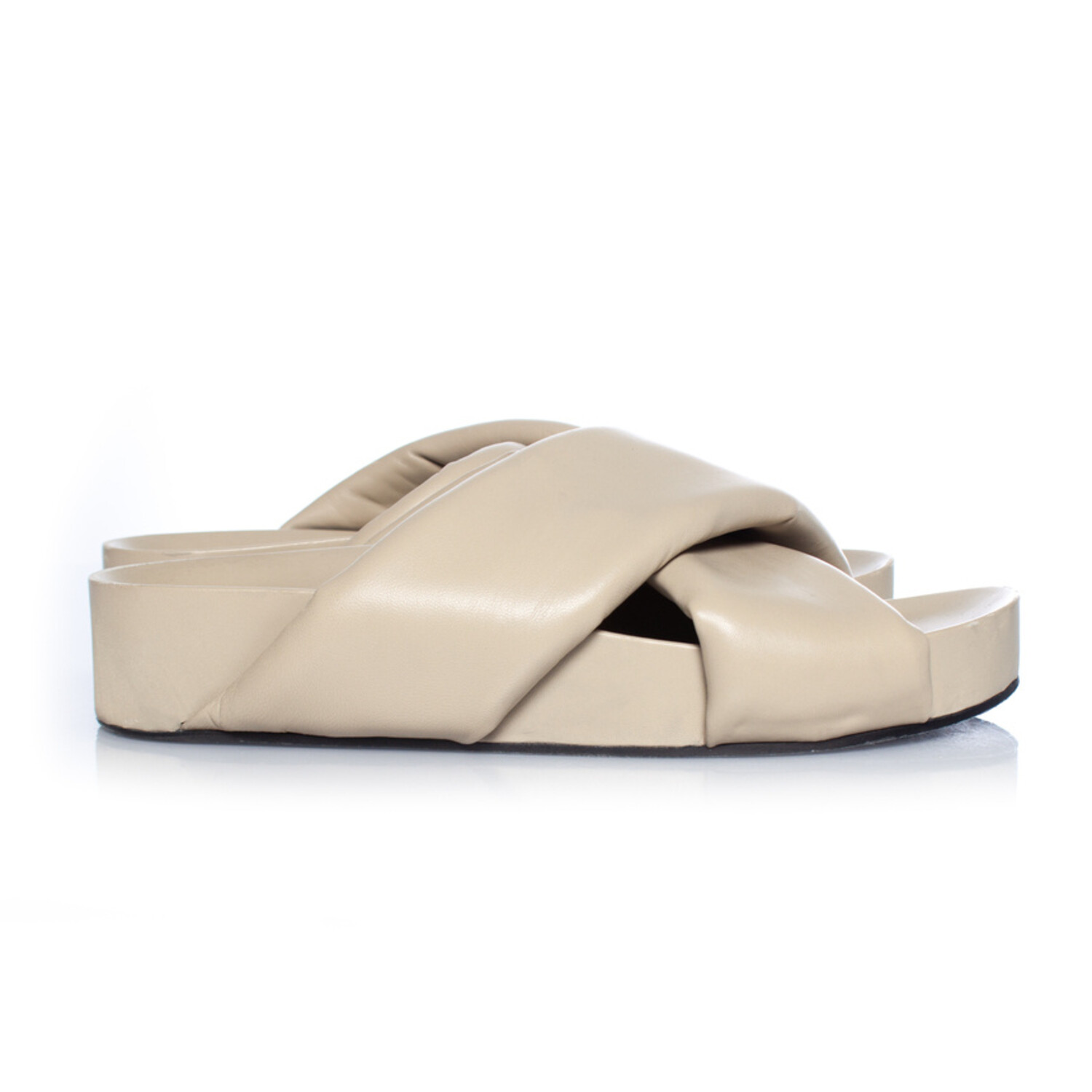Jil Sander, Leather cross sandals - Unique Designer Pieces Jil Sander, Leather cross sandals - Unique Designer Pieces