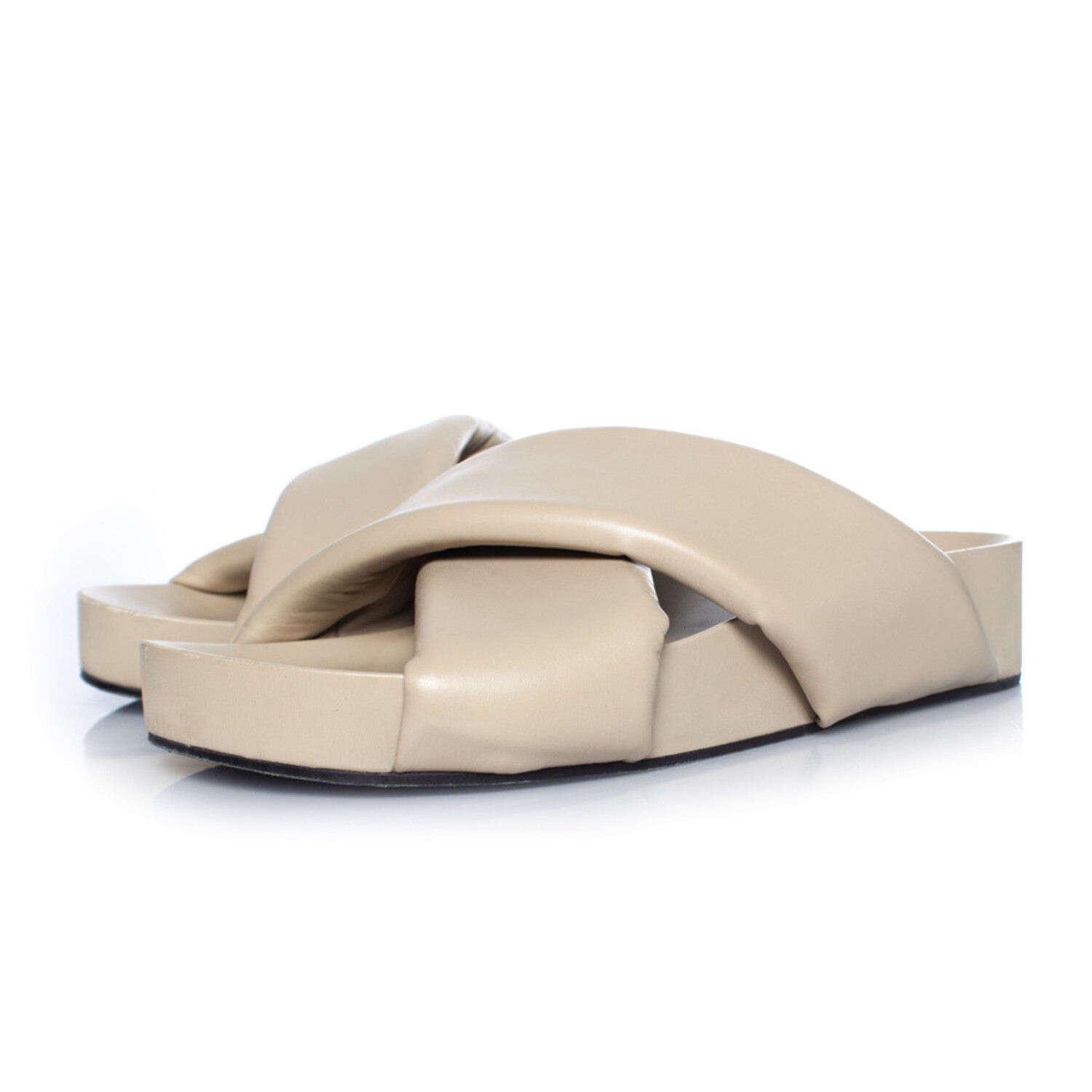 Jil Sander, Leather cross sandals - Unique Designer Pieces Jil Sander, Leather cross sandals - Unique Designer Pieces