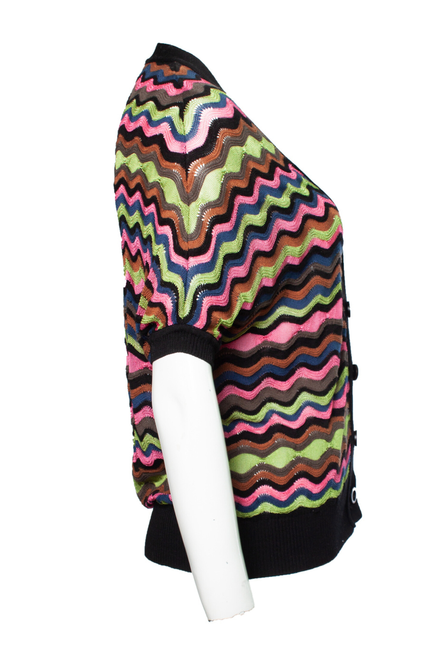 M Missoni, multicolour short sleeve cardigan - Unique M Missoni, multicolour short sleeve cardigan - Unique
