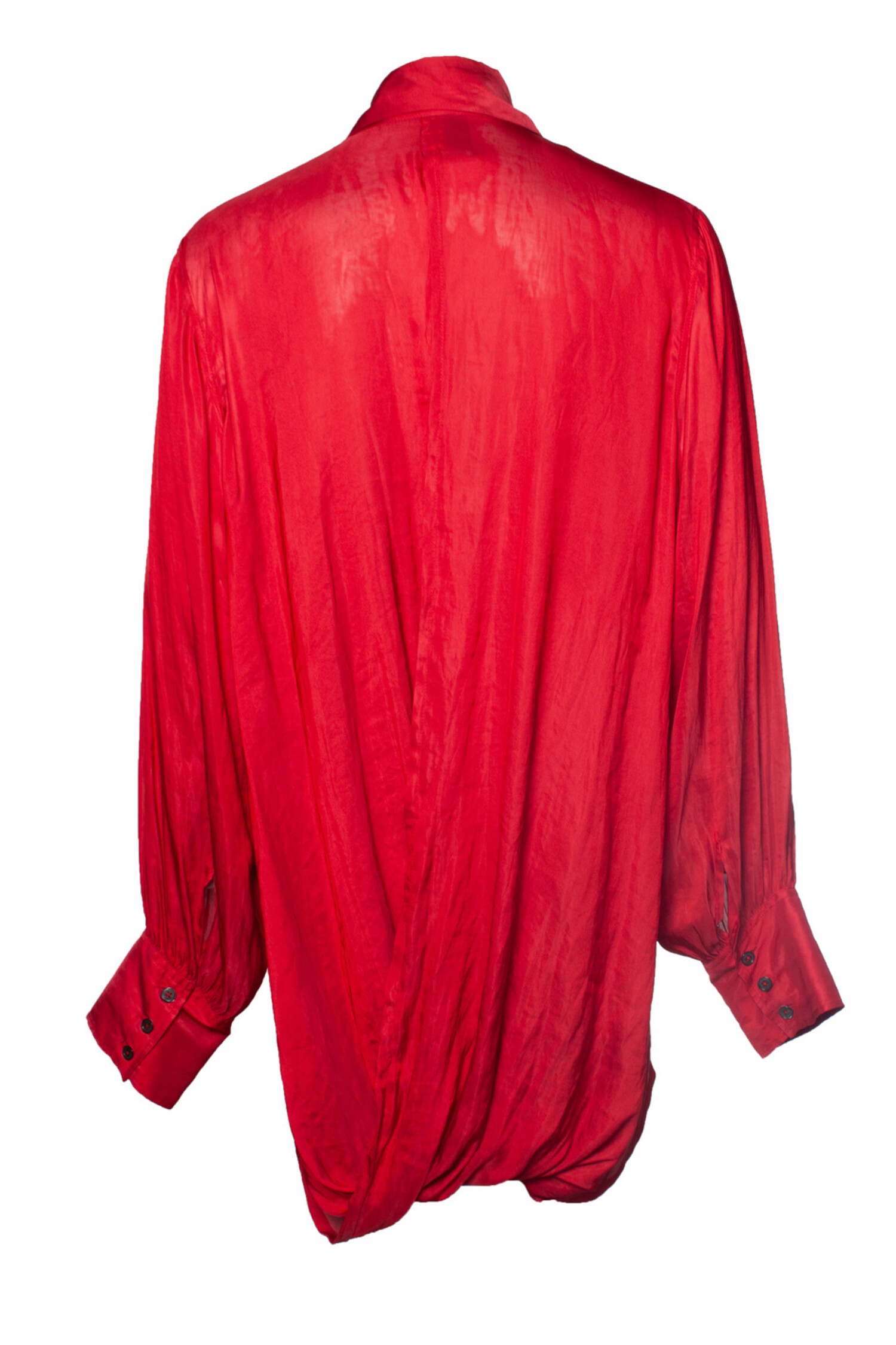 ANN DEMEULEMEESTER rayon×silk sier top Ann Demeulemeester