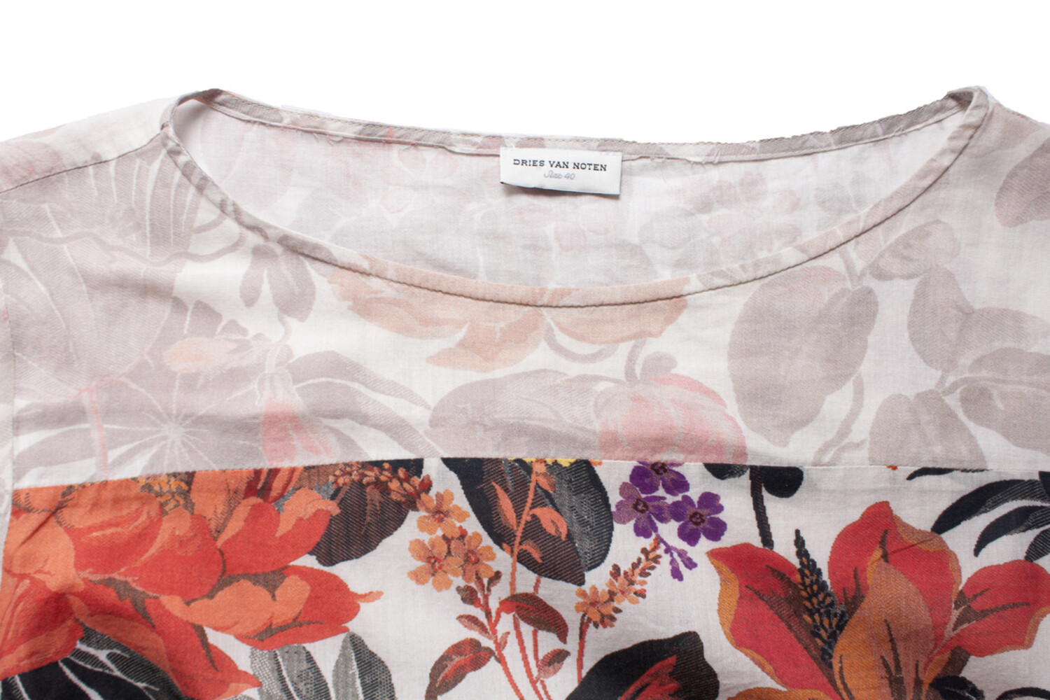 Dries van noten, Floral top with long sleeves - Unique Dries van noten, Floral top with long sleeves - Unique
