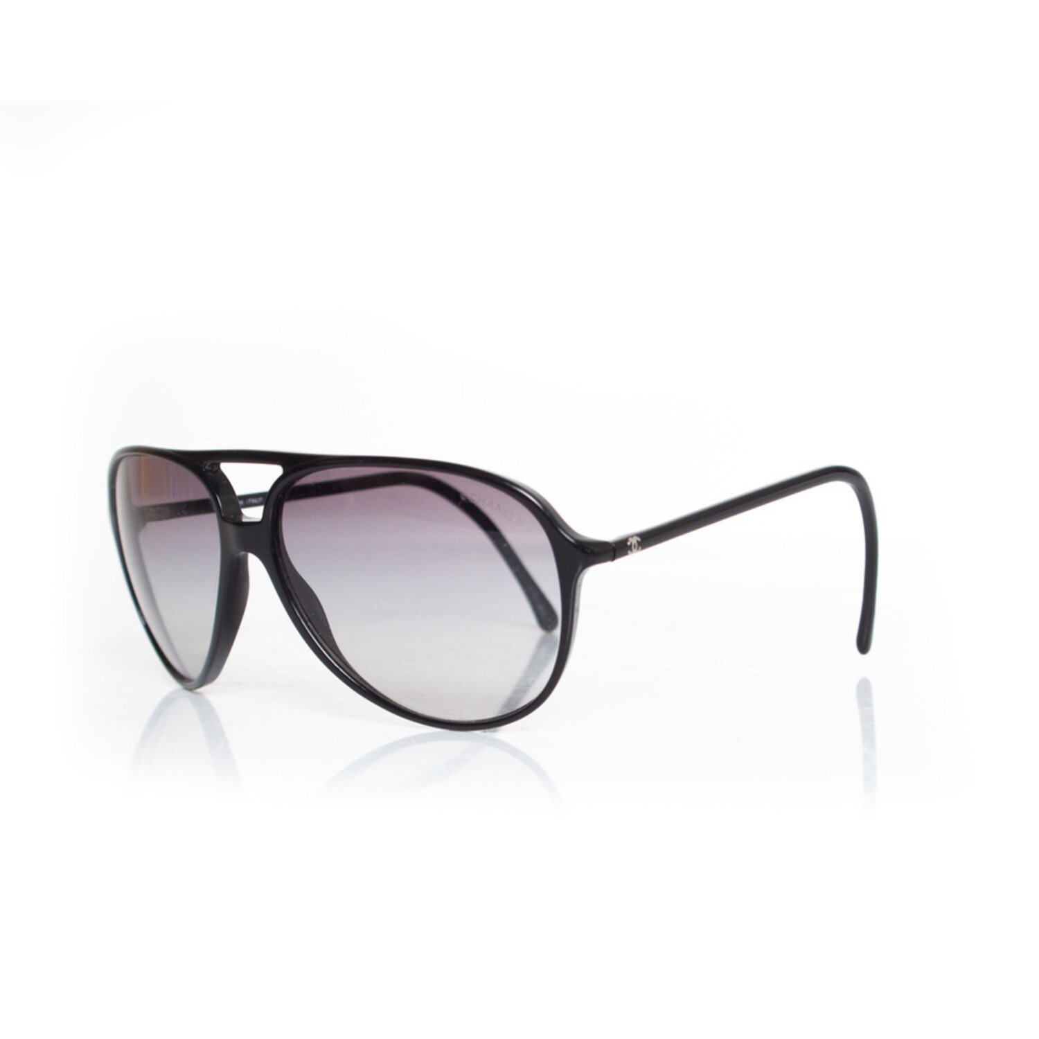 CHANEL Pilot Summer Aviator Sunglasses 4204-Q Black 487965