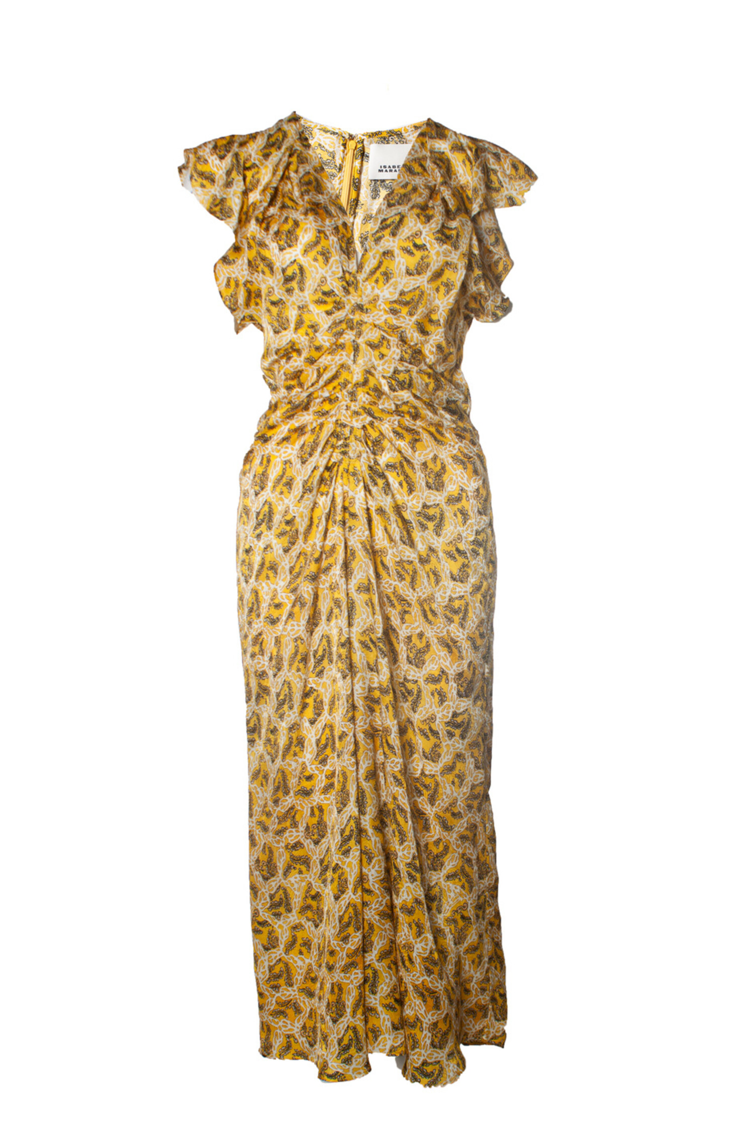 Isabel Marant gele Lyndsay maxi jurk Unique Designer Pieces