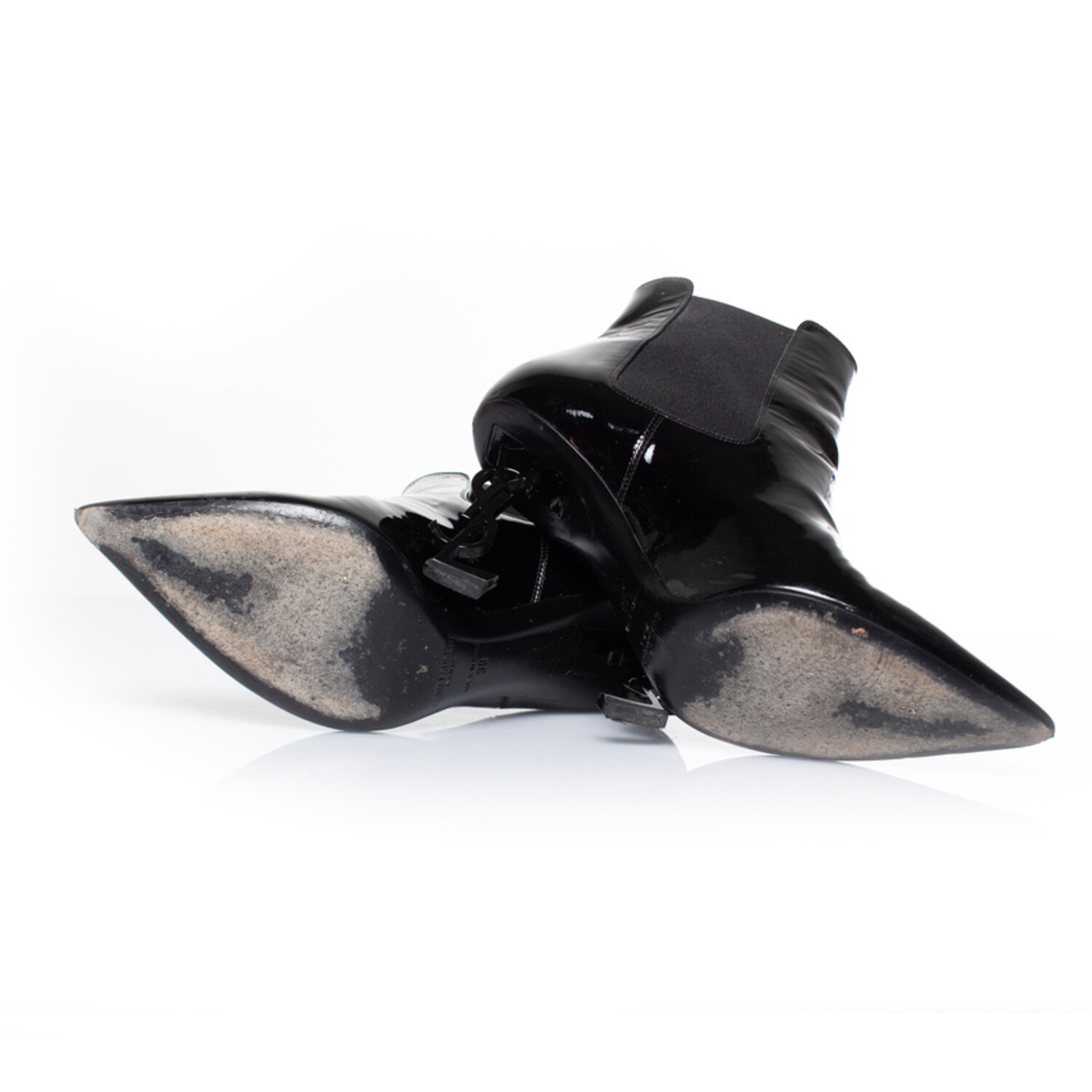 Saint laurent, Opyum boots in patent leather. - Unique Designer Pieces