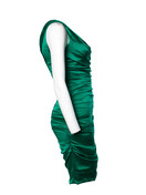 Dolce & Gabbana, Draped dress in green - Unique Designer Pieces Dolce & Gabbana, Draped dress in green - Unique Designer Pieces