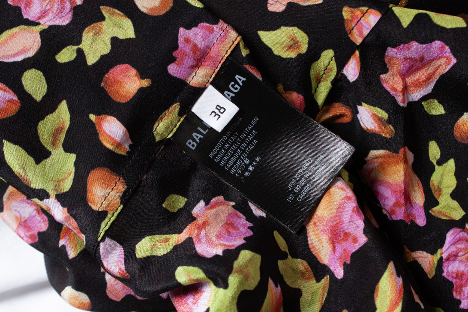 Balenciaga, Floral blouse with bow - Unique Designer Pieces
